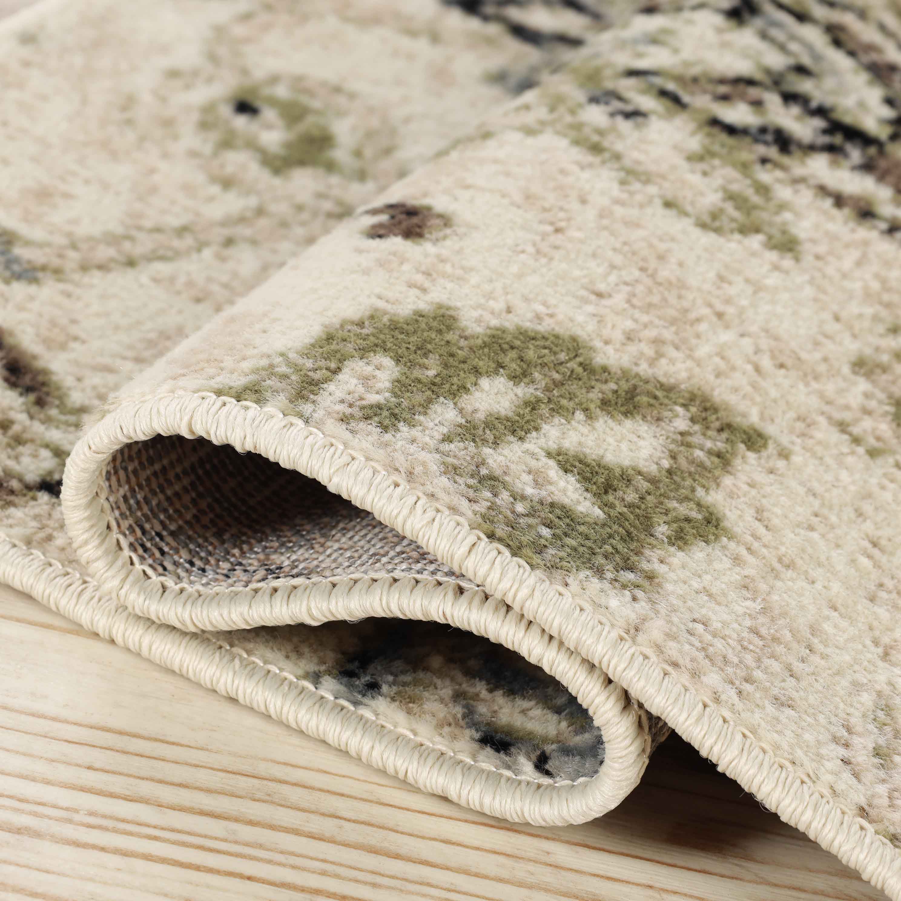 Jacobean Floral Modern Farmhouse Indoor Area Rugs or Runner Rug - Omnigoodsstore