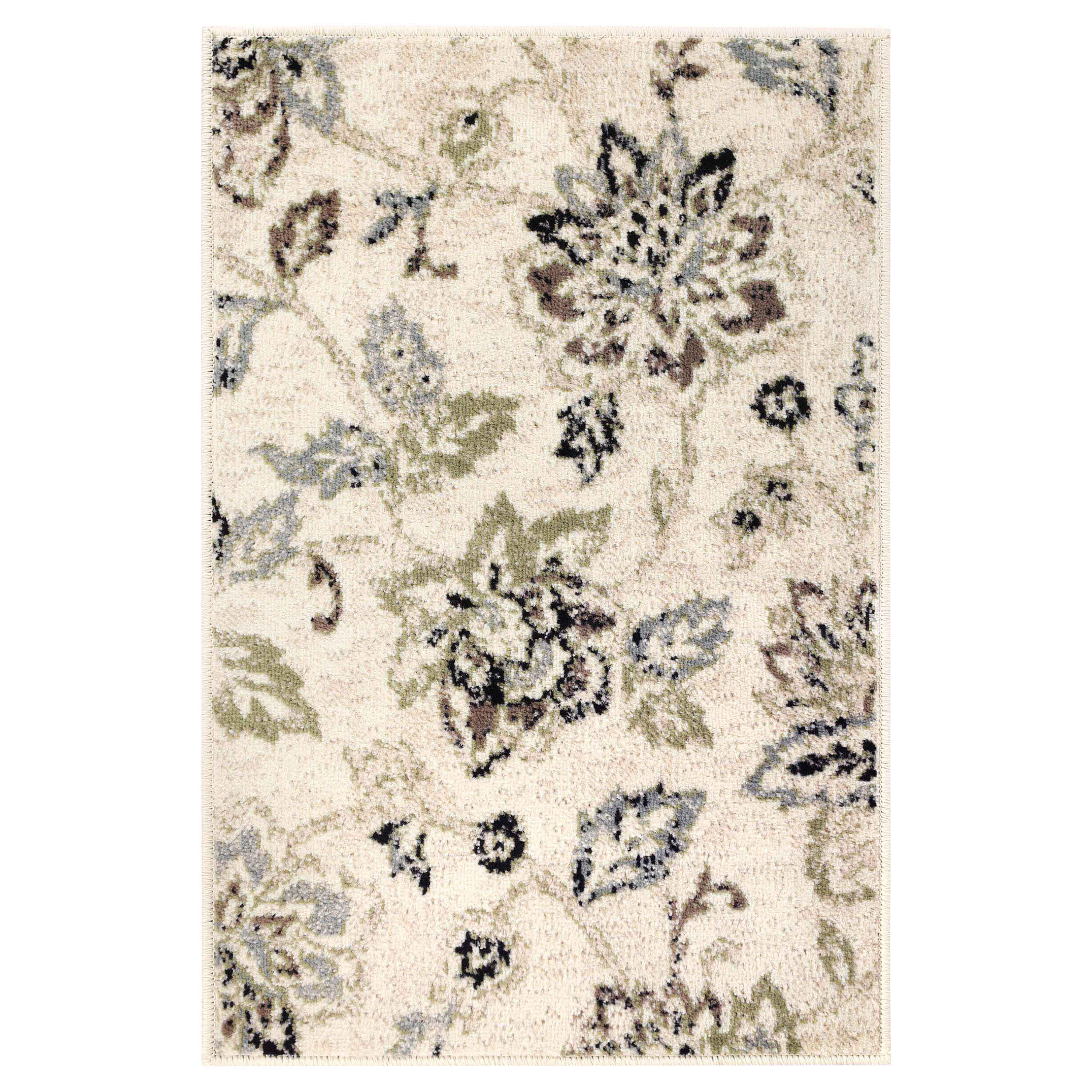 Jacobean Floral Modern Farmhouse Indoor Area Rugs or Runner Rug - Omnigoodsstore