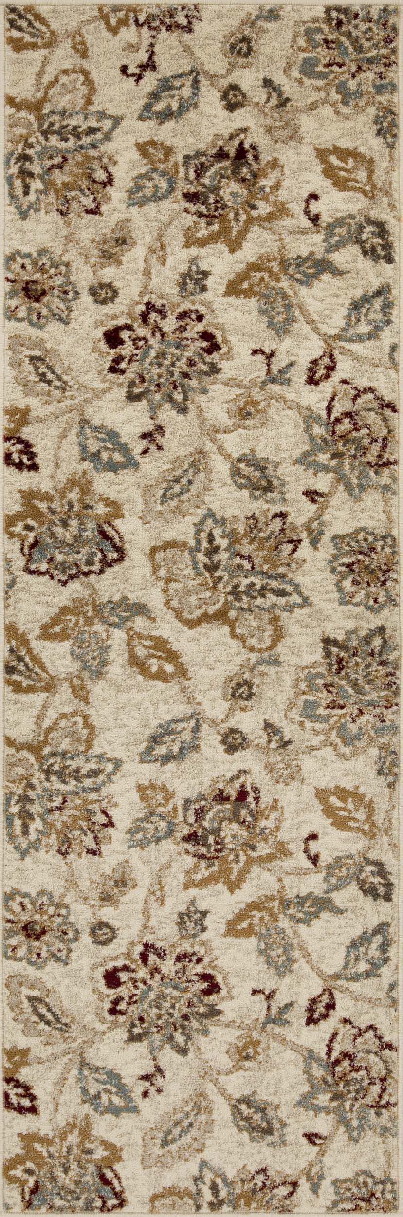Jacobean Floral Modern Farmhouse Indoor Area Rugs or Runner Rug - Omnigoodsstore