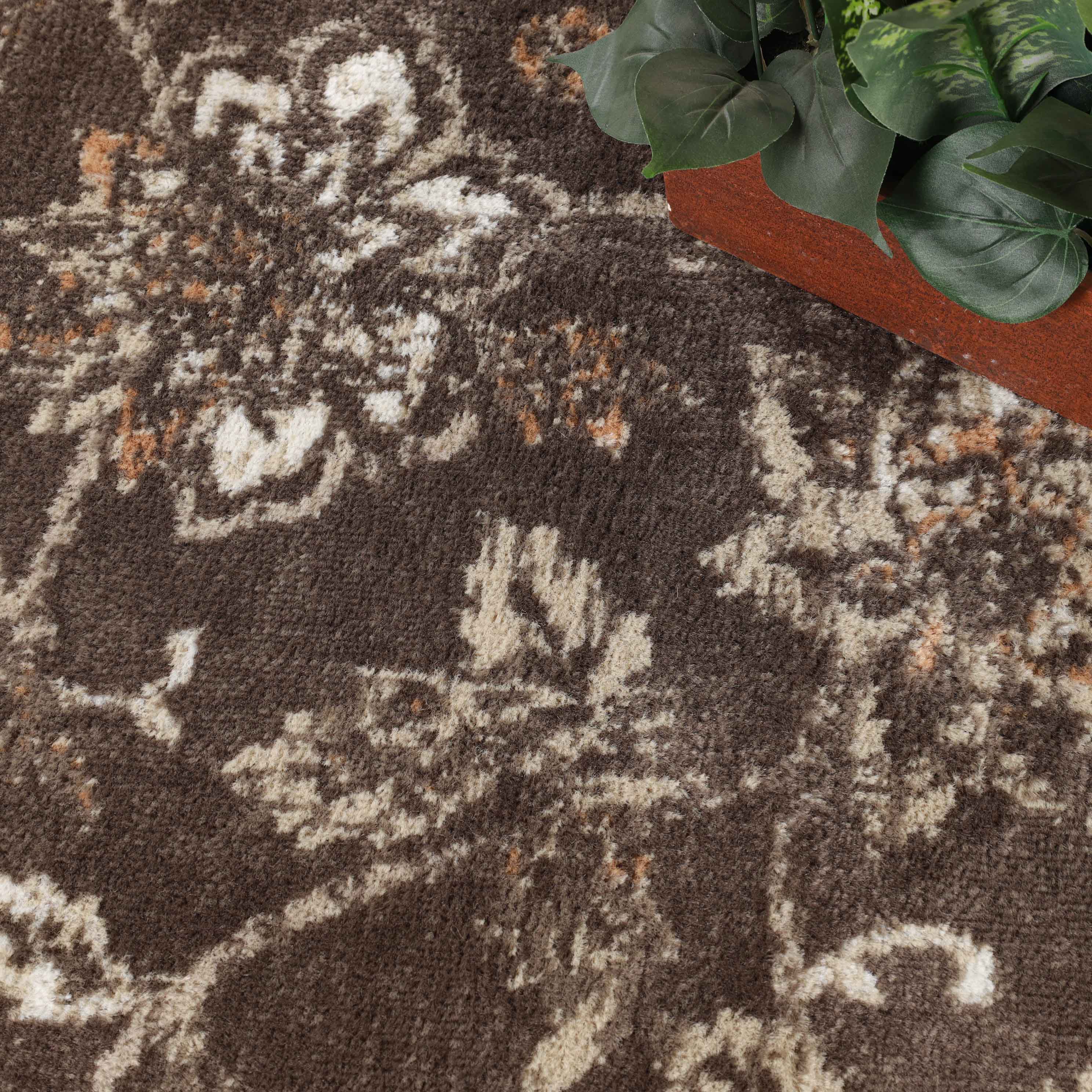 Jacobean Floral Modern Farmhouse Indoor Area Rugs or Runner Rug - Omnigoodsstore