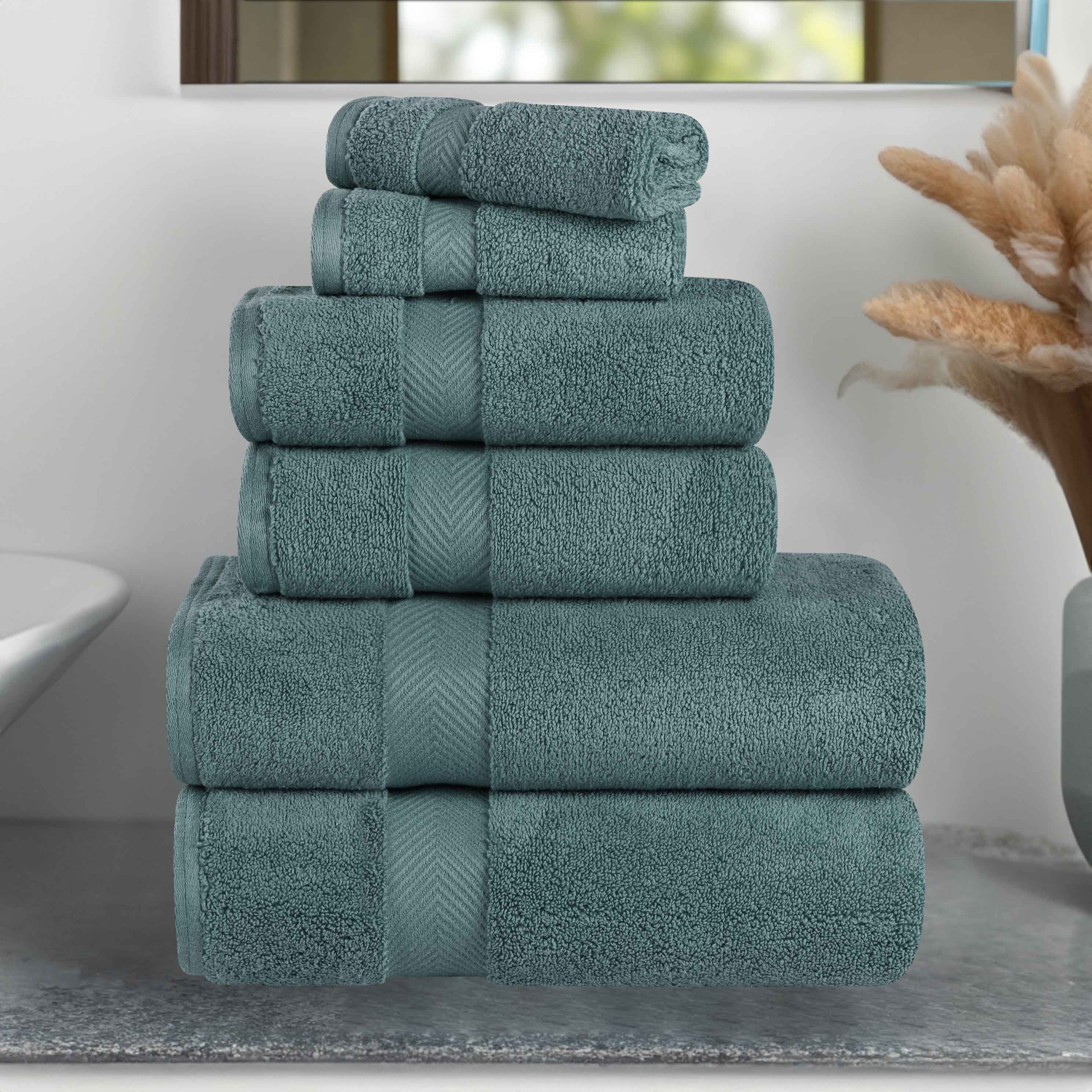 Zurich Cotton Zero Twist 6 Piece Towel Set - Omnigoodsstore