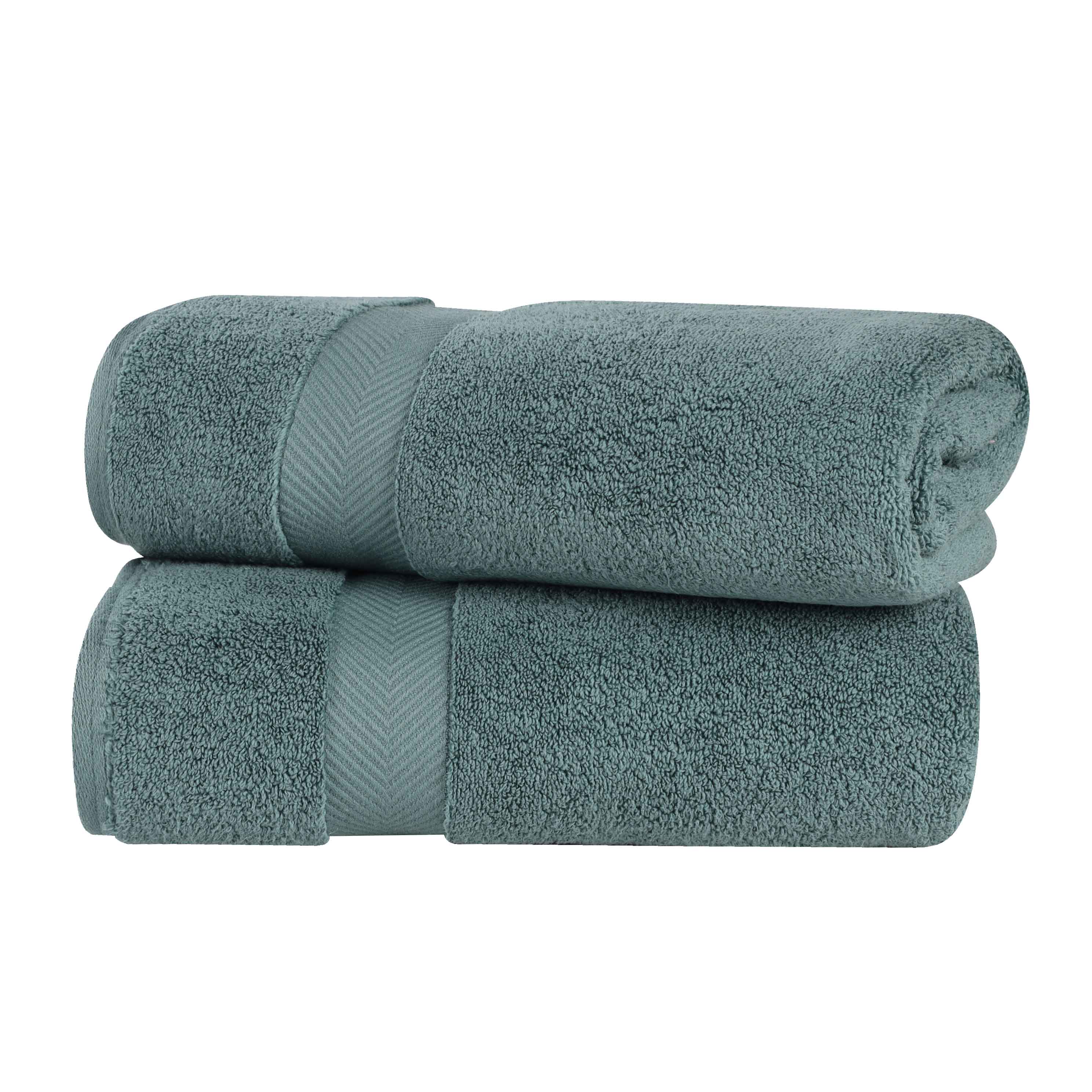 Cotton Zero Twist 2 Piece Bath Sheet Towel Set - Omnigoodsstore