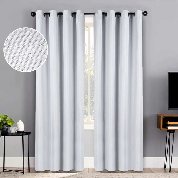 Jaxon Textured Blackout Curtain Set of 2 Panels - Omnigoodsstore