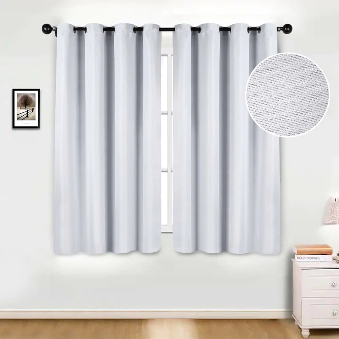 Jaxon Textured Blackout Curtain Set of 2 Panels - Omnigoodsstore