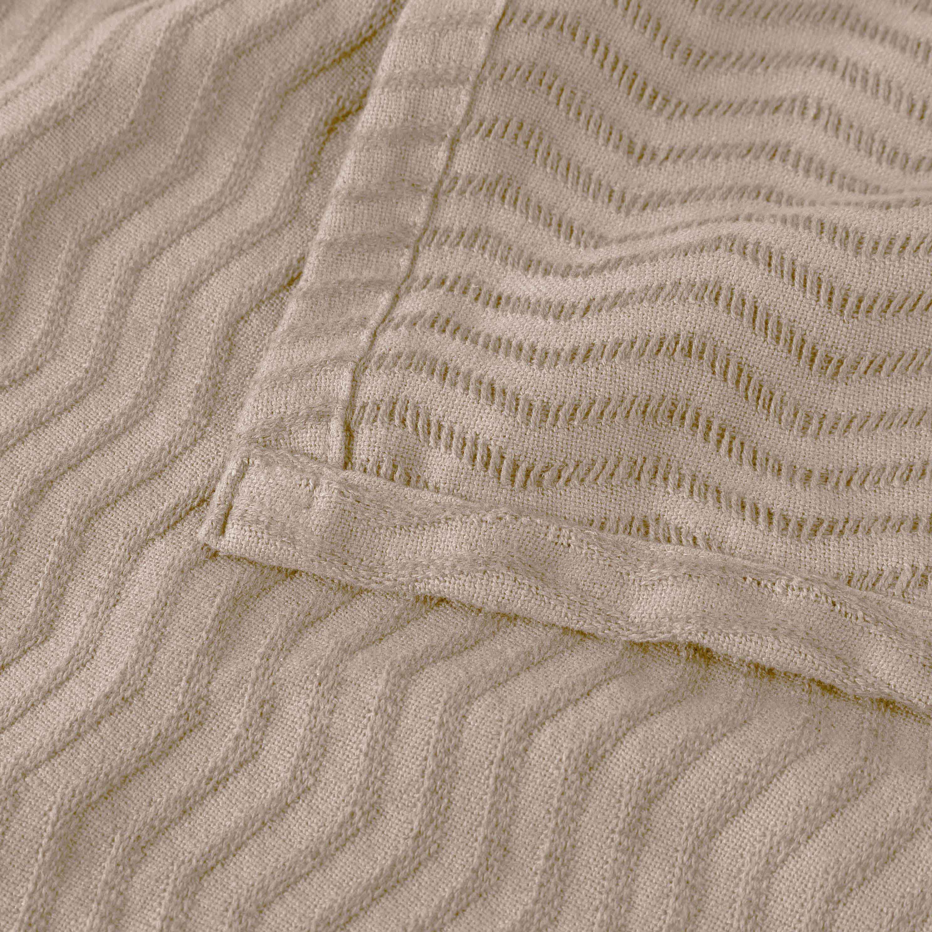 Jena Cotton Textured Chevron Lightweight Woven Blanket - Omnigoodsstore