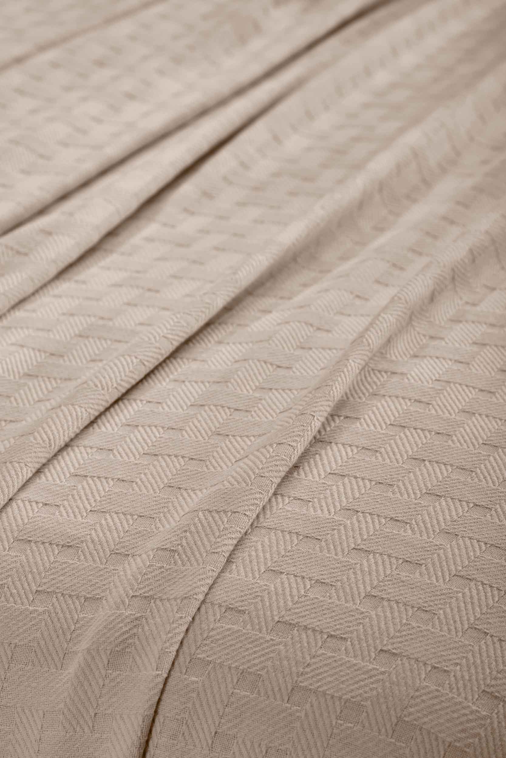 Basketweave All Season Cotton Bed Blanket & Sofa Throw - Omnigoodsstore