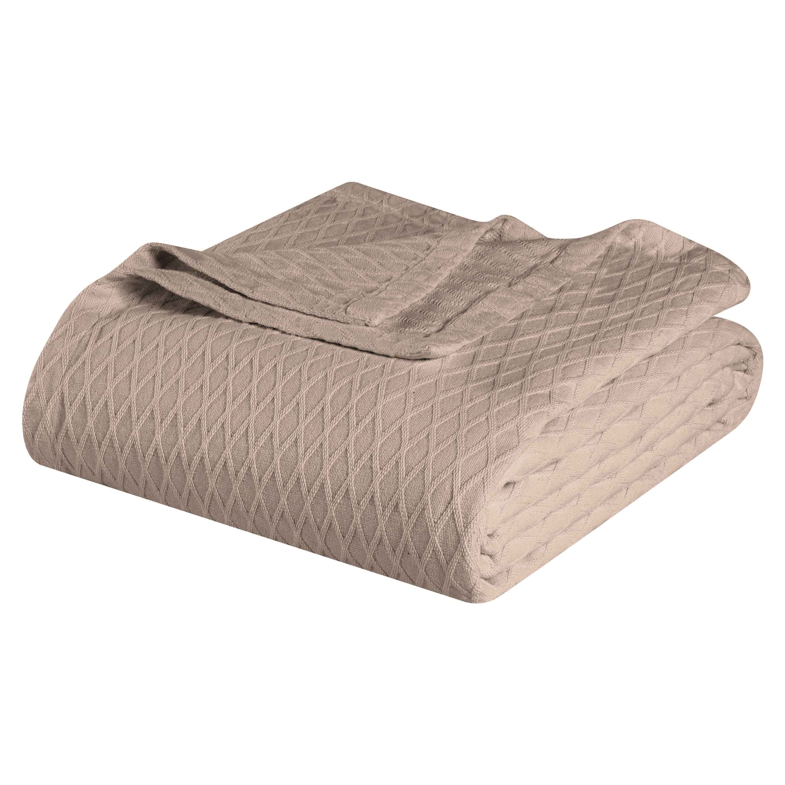 Cotton All Season Diamond Bed Blanket & Sofa Throw - Omnigoodsstore