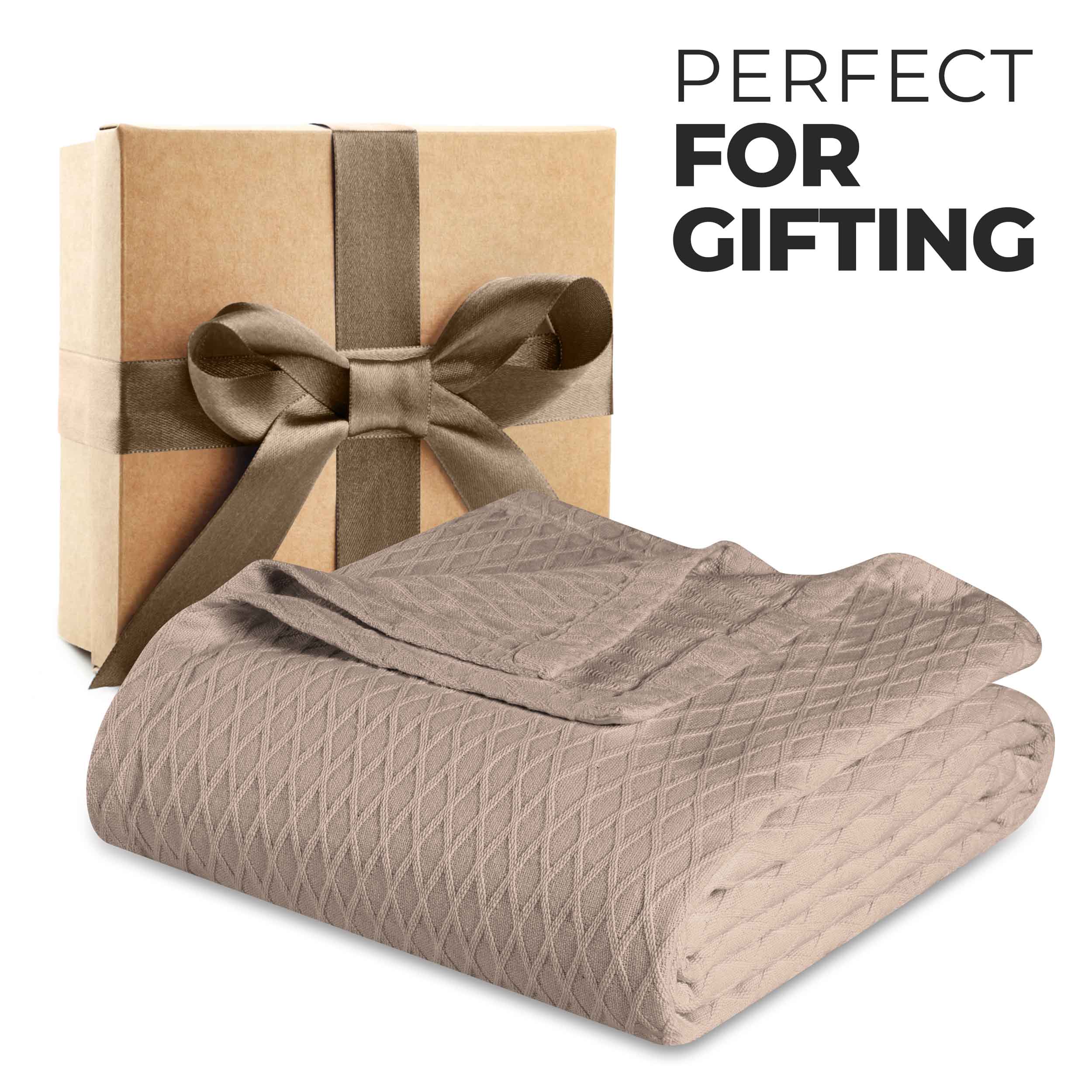 Cotton All Season Diamond Bed Blanket & Sofa Throw - Omnigoodsstore