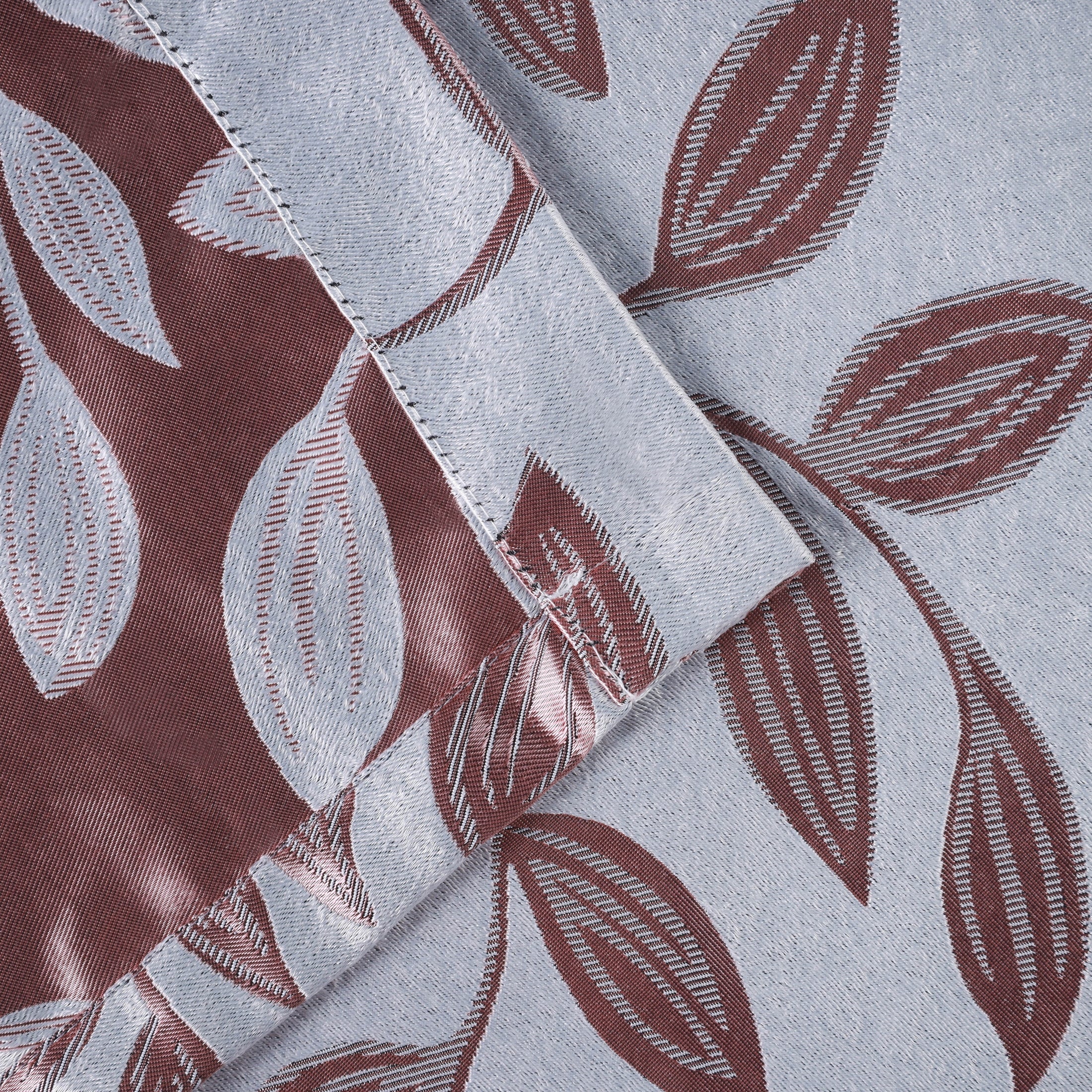 Leaves Machine Washable Room Darkening Blackout Curtains, Set of 2 - Omnigoodsstore