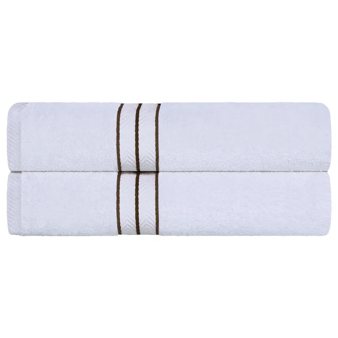 Turkish Cotton Ultra-Plush Solid 2-Piece Highly Absorbent Bath Sheet Set - Omnigoodsstore