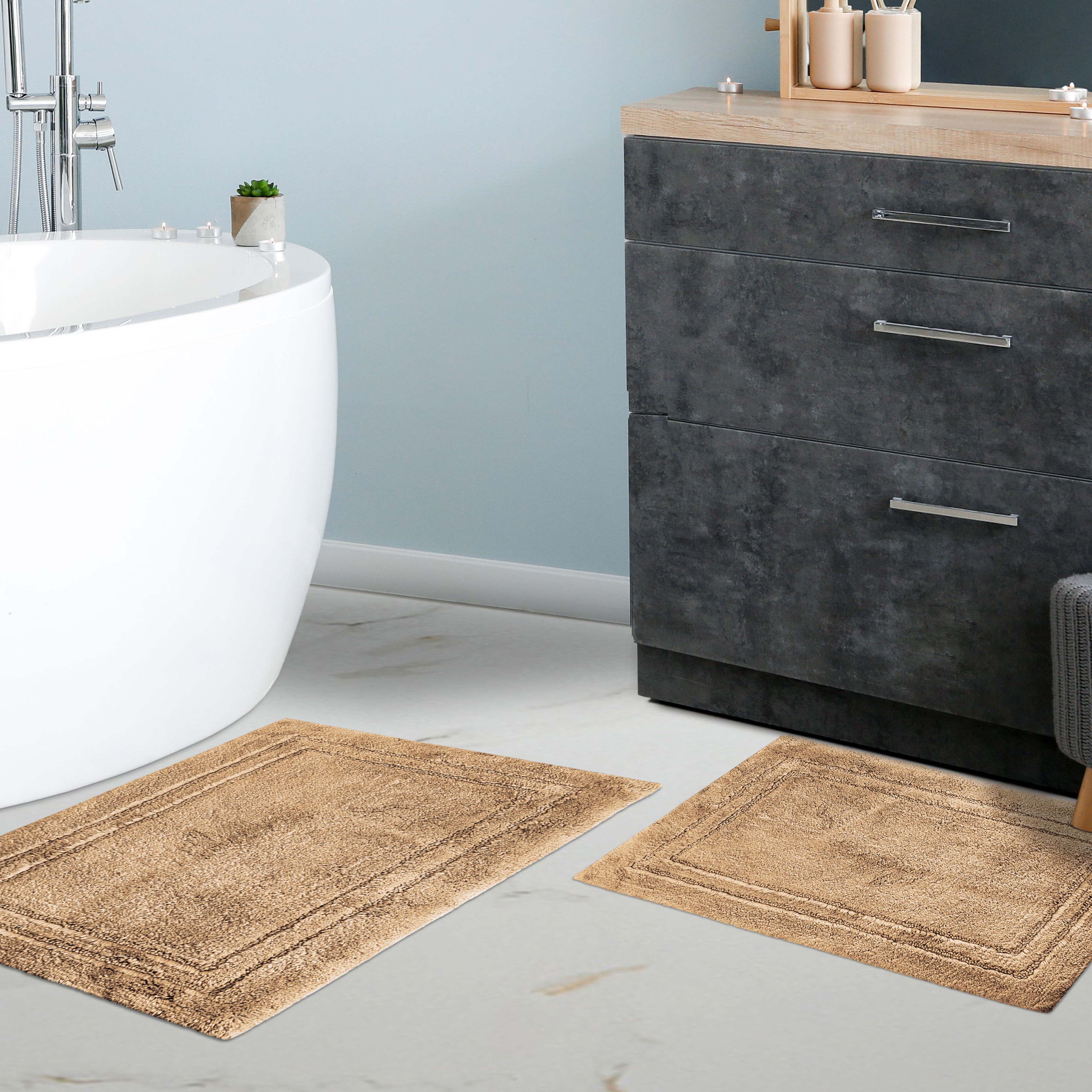 Cotton Non Slip 2 Piece Bath Rug Set - Omnigoodsstore