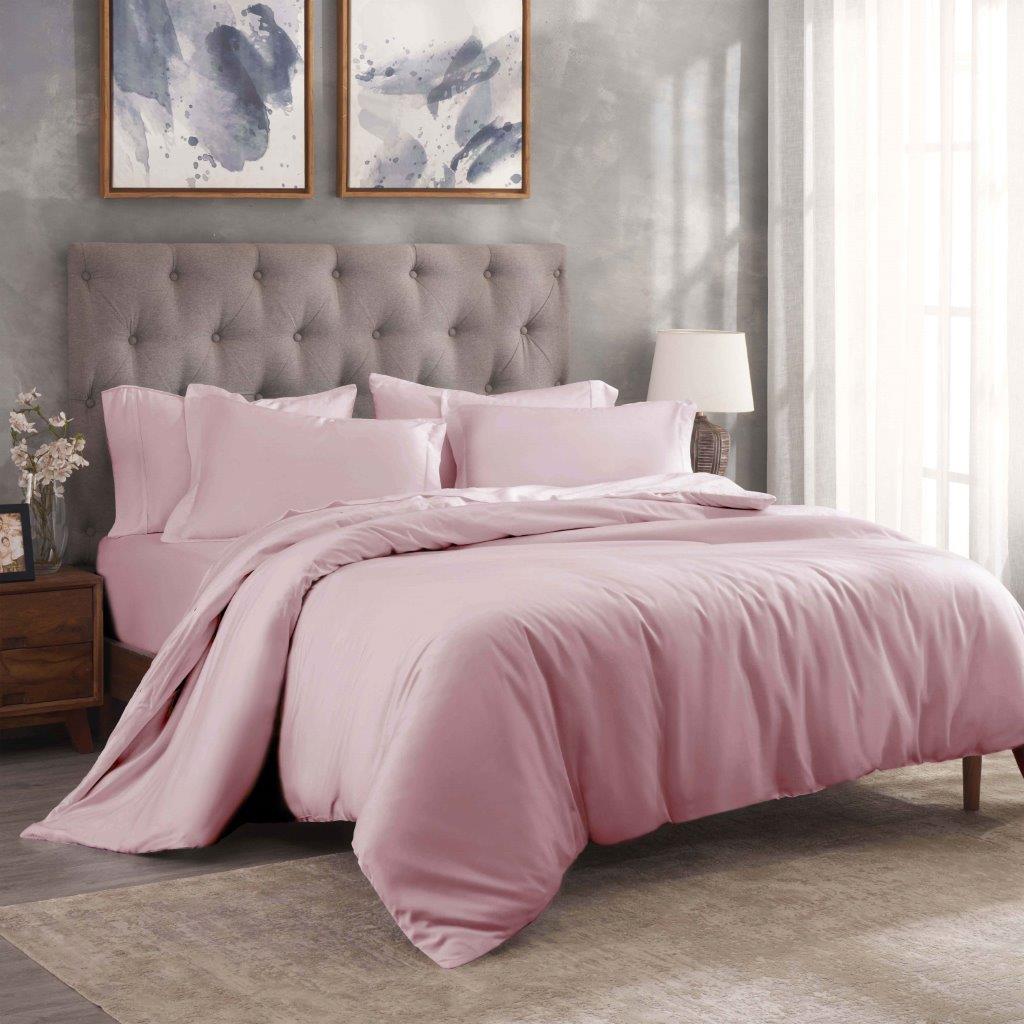 Egyptian Cotton 300 Thread Count Solid Duvet Cover Set - Omnigoodsstore