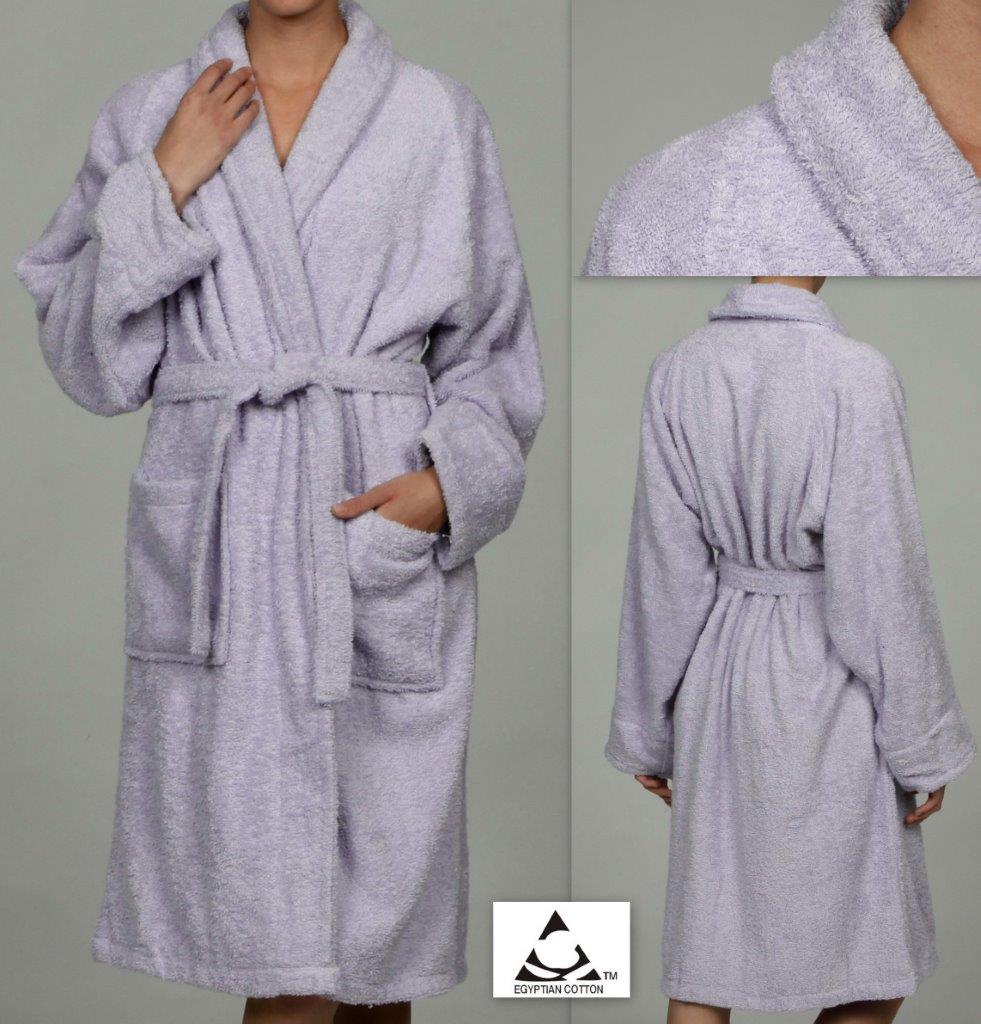 Cotton Ultra Soft Terry Adult Unisex Lightweight Luxury Bathrobe - Omnigoodsstore