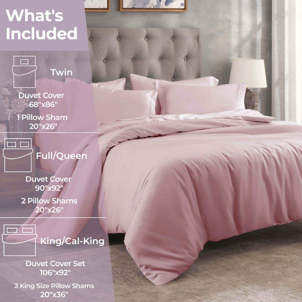 Egyptian Cotton 300 Thread Count Solid Duvet Cover Set - Omnigoodsstore