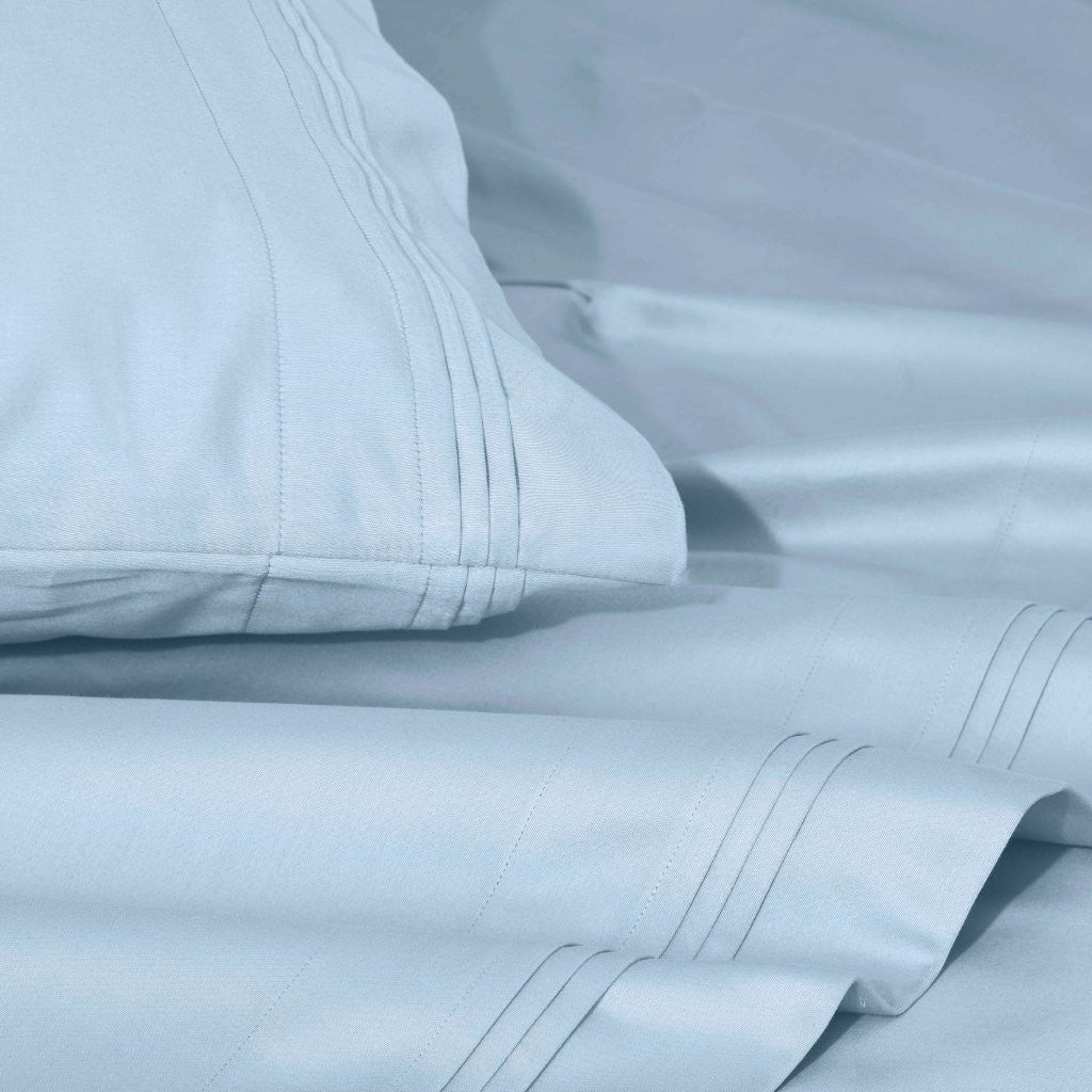 1000 Thread Count Egyptian Cotton Bed Sheet Set Olympic Queen - Omnigoodsstore