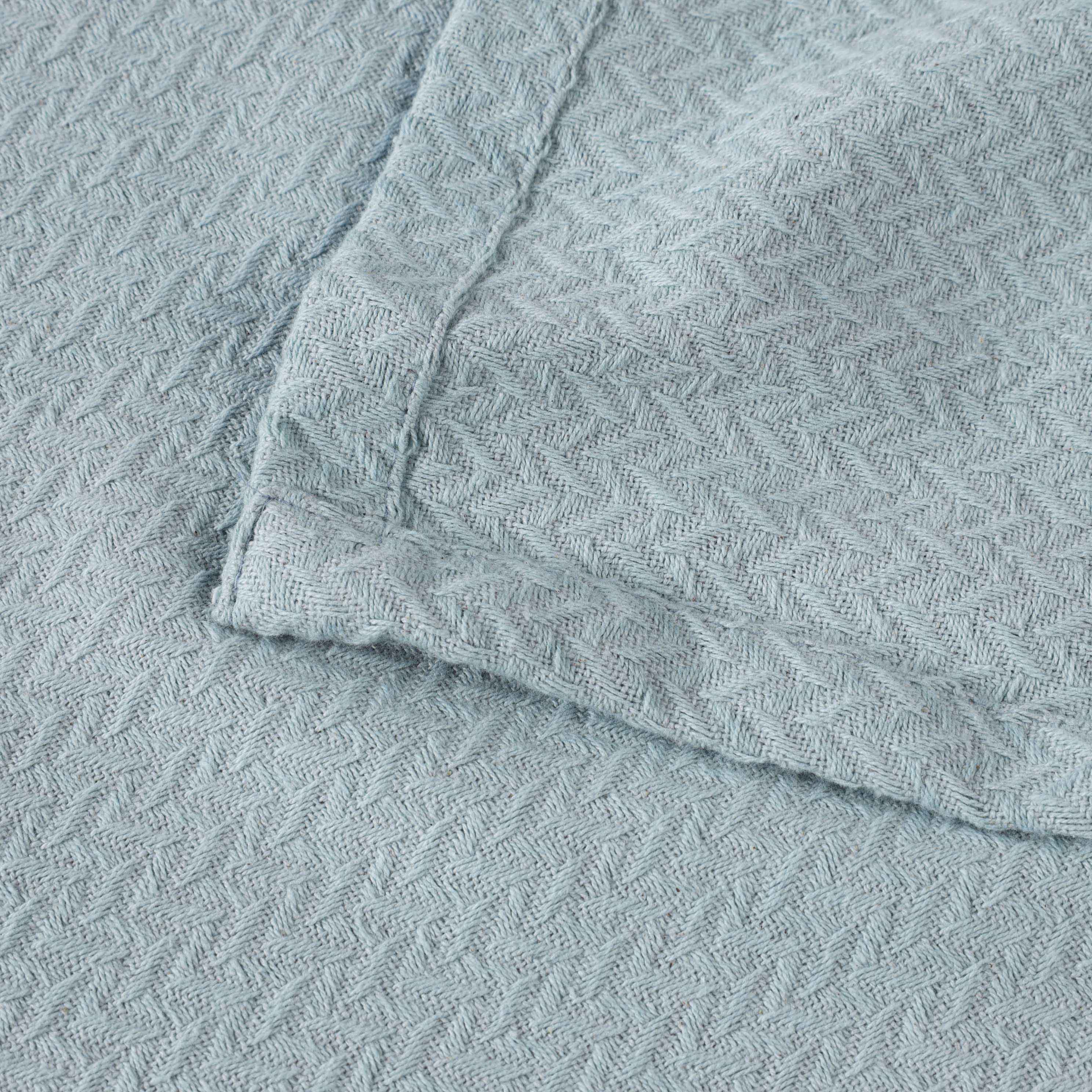 Nobel Cotton Textured Chevron Lightweight Woven Blanket - Omnigoodsstore