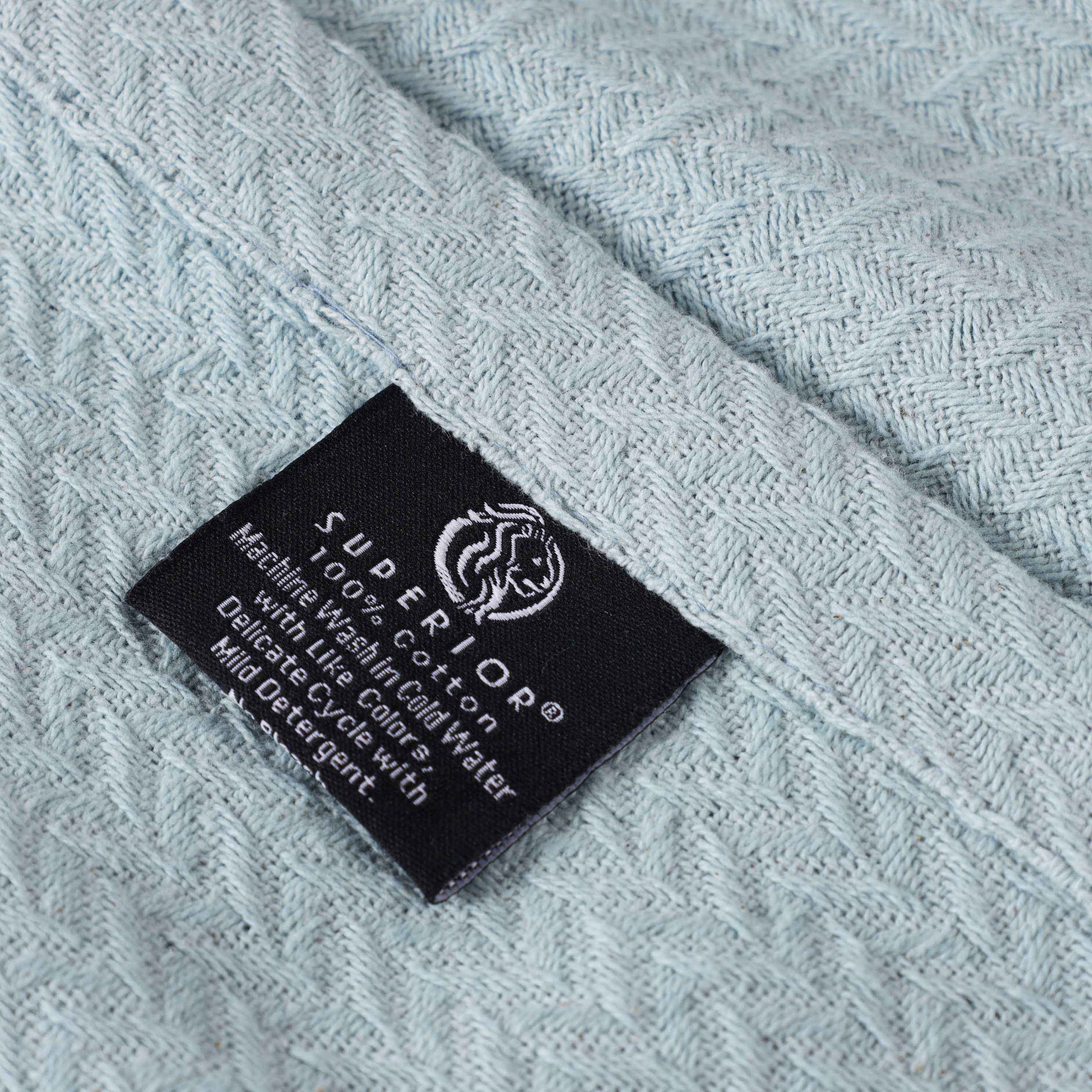 Nobel Cotton Textured Chevron Lightweight Woven Blanket - Omnigoodsstore