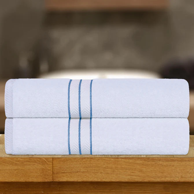 Turkish Cotton Ultra-Plush Solid 2-Piece Highly Absorbent Bath Sheet Set - Omnigoodsstore