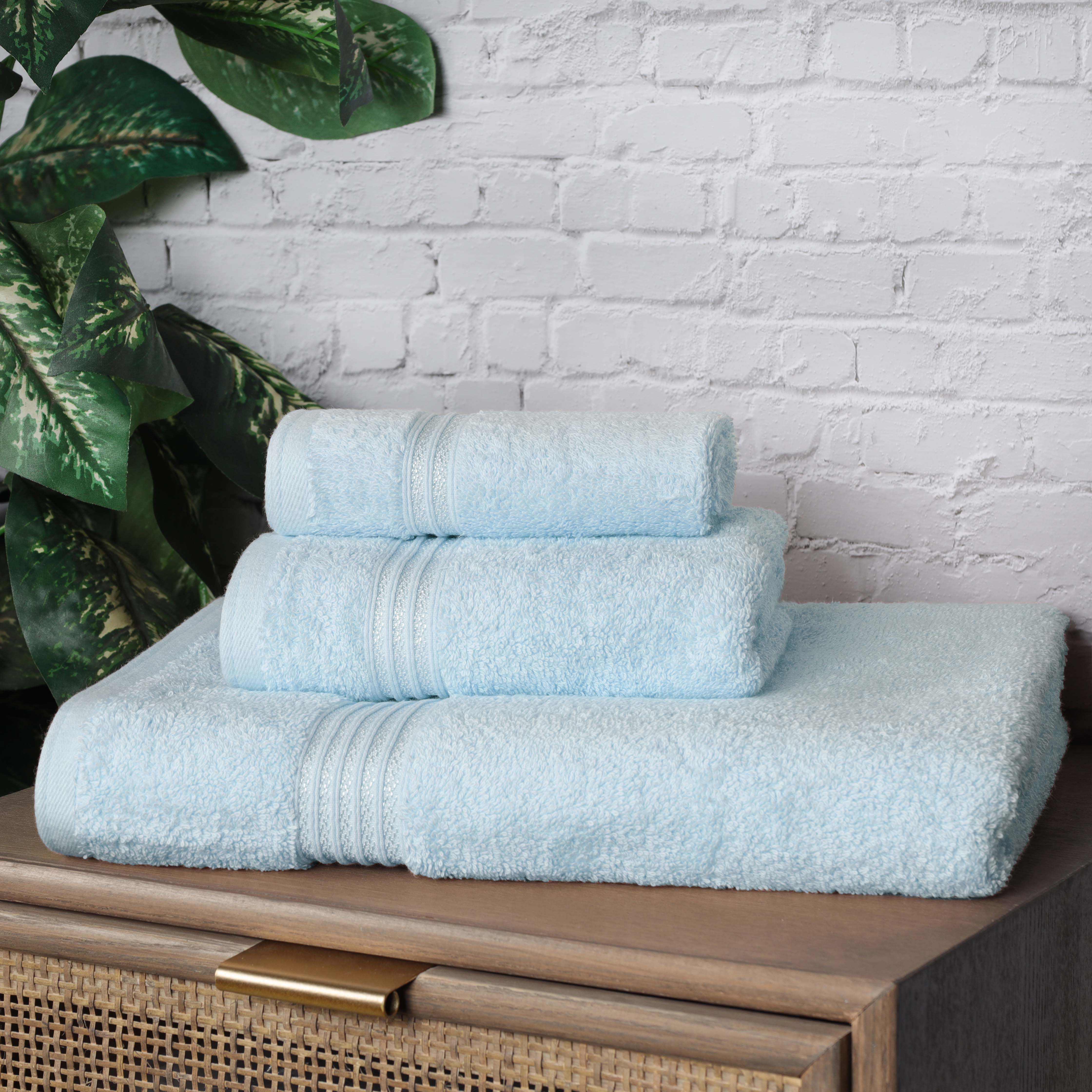 Egyptian Cotton Highly Absorbent Solid 3-Piece Ultra Soft Towel Set - Omnigoodsstore