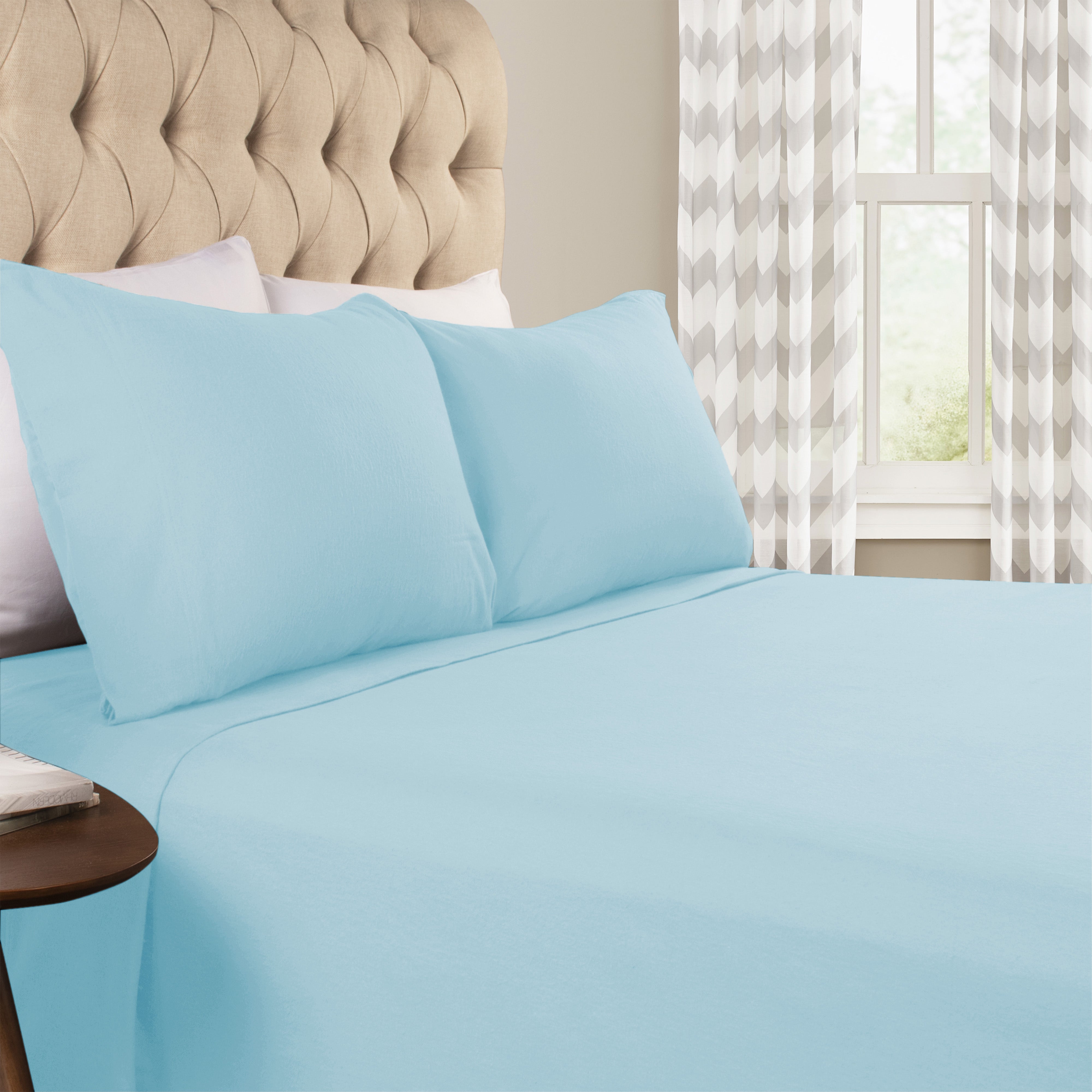 Flannel Cotton Modern Solid Deep Pocket Bed Sheet Set - Omnigoodsstore