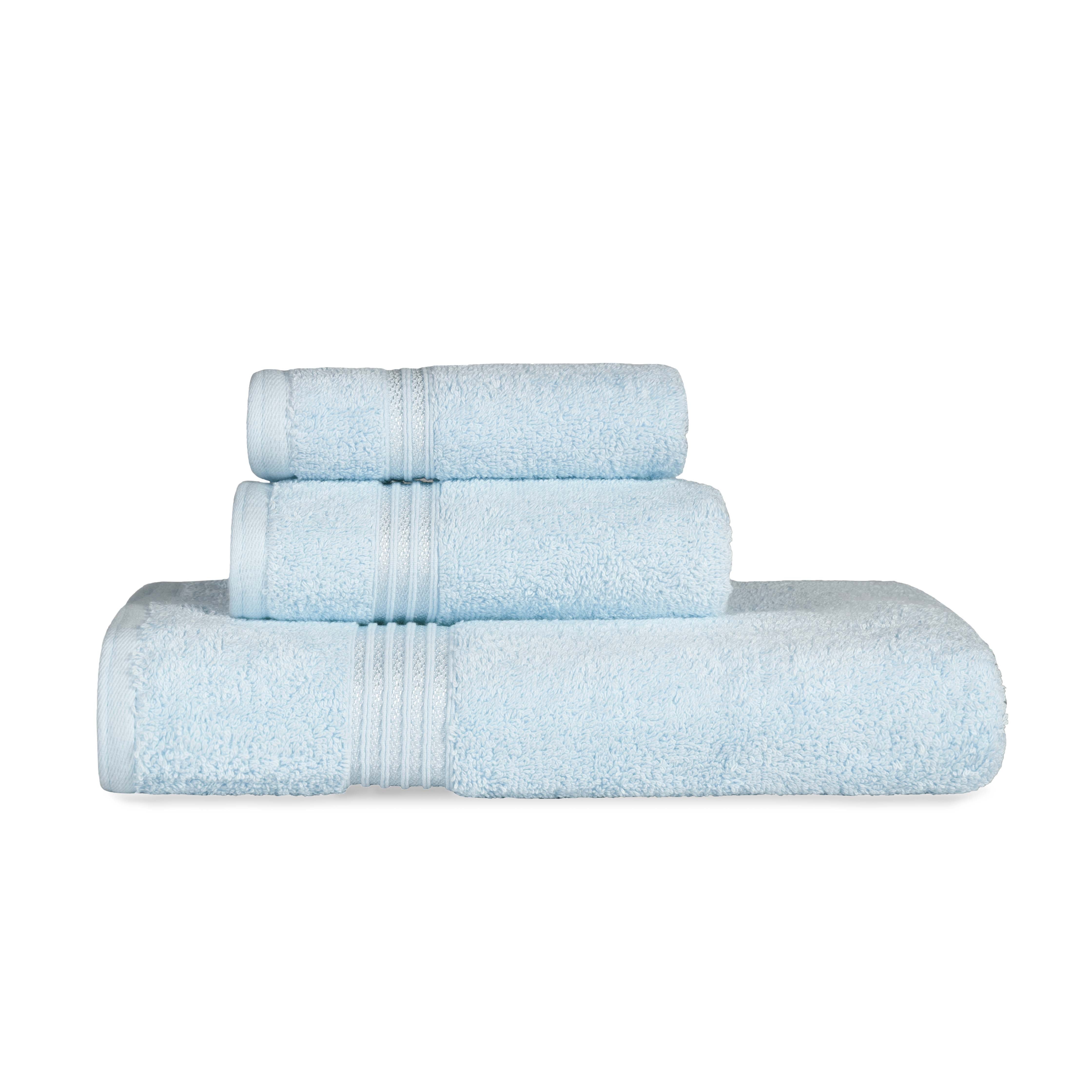 Egyptian Cotton Highly Absorbent Solid 3-Piece Ultra Soft Towel Set - Omnigoodsstore