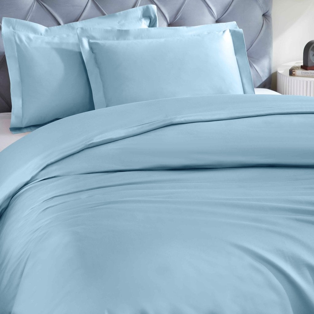 1200 Thread Count Egyptian Solid Cotton Duvet Cover Set - Omnigoodsstore
