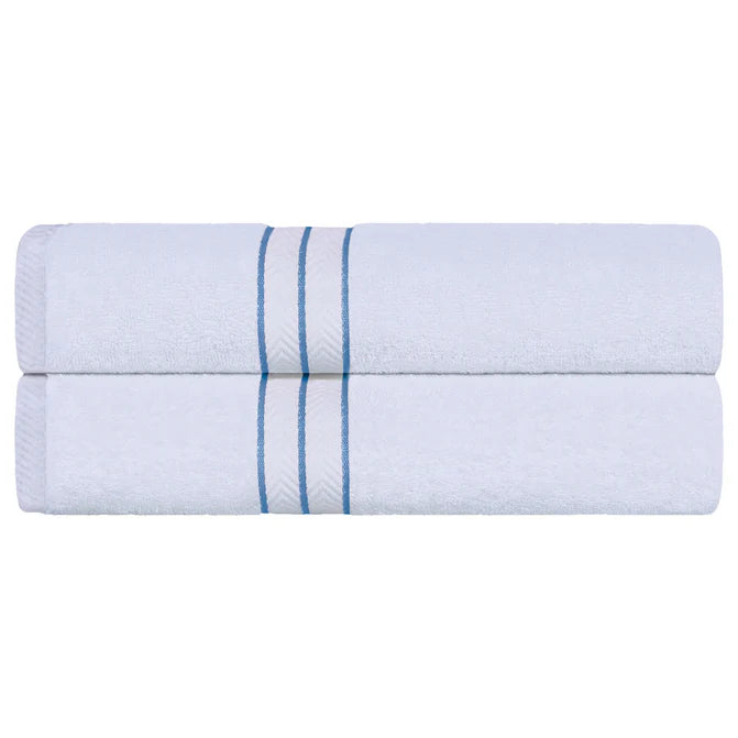Turkish Cotton Ultra-Plush Solid 2-Piece Highly Absorbent Bath Sheet Set - Omnigoodsstore