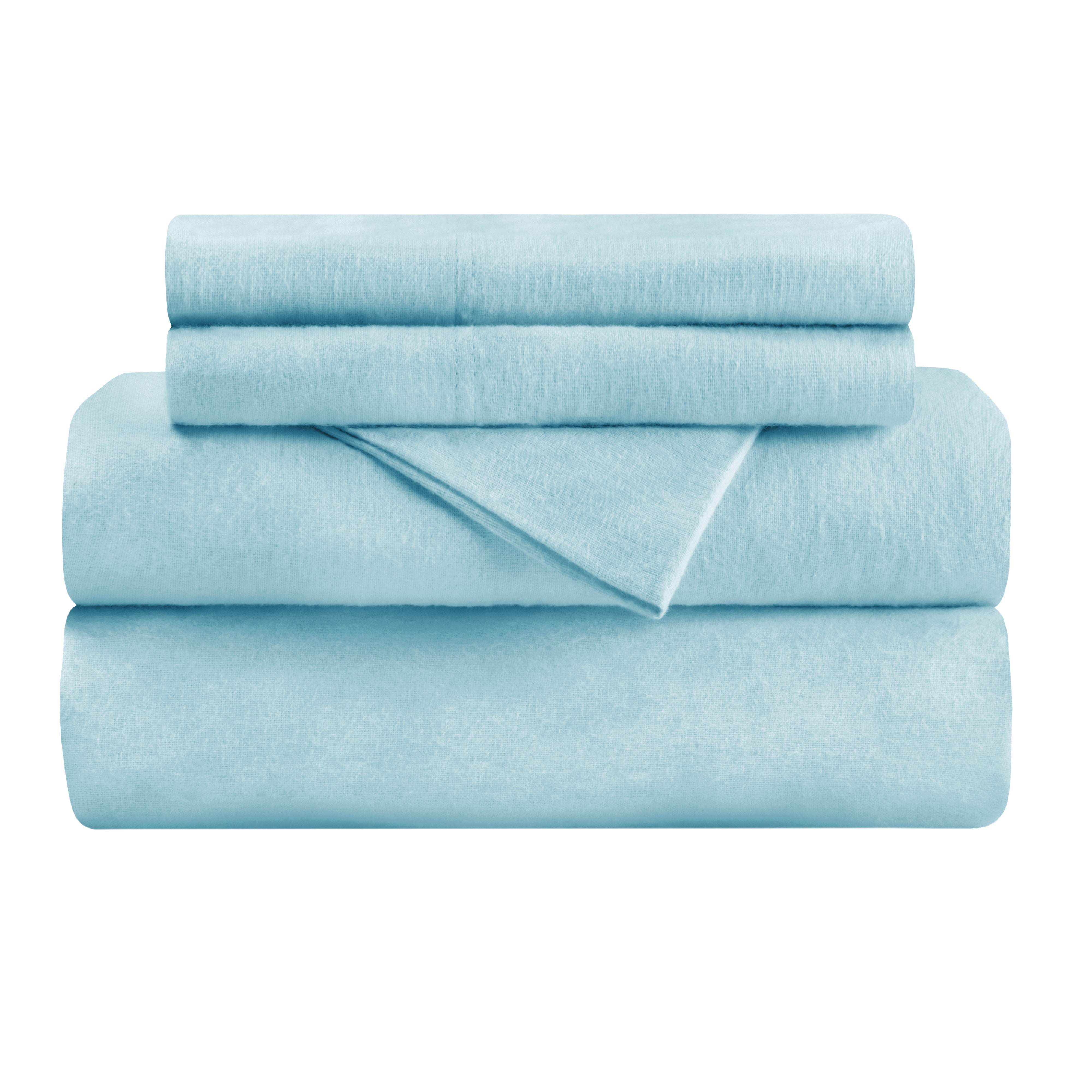 Flannel Cotton Modern Solid Deep Pocket Bed Sheet Set - Omnigoodsstore