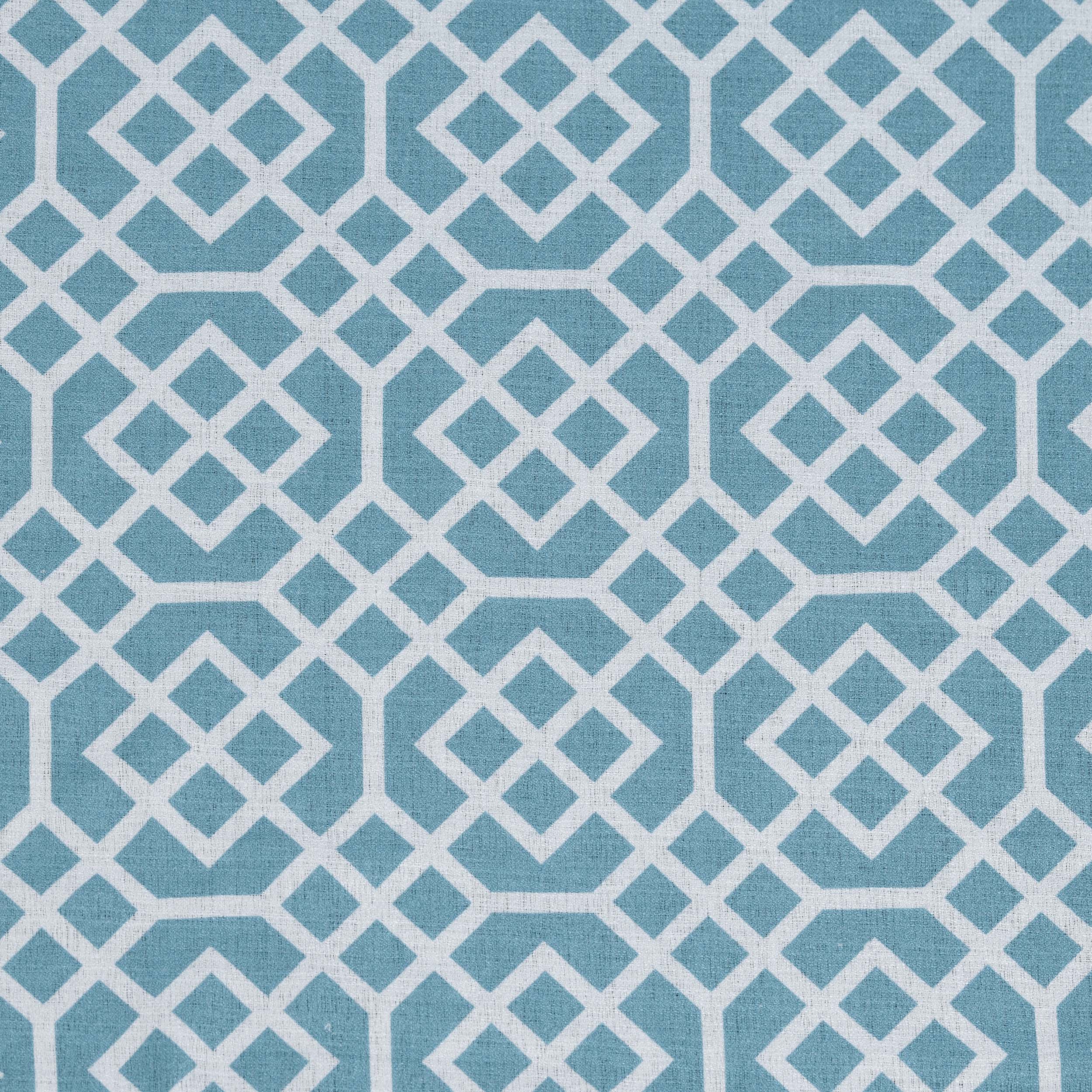 Printed Honey Comb Sheer Curtain Panel Set with Grommet Top Header - Omnigoodsstore