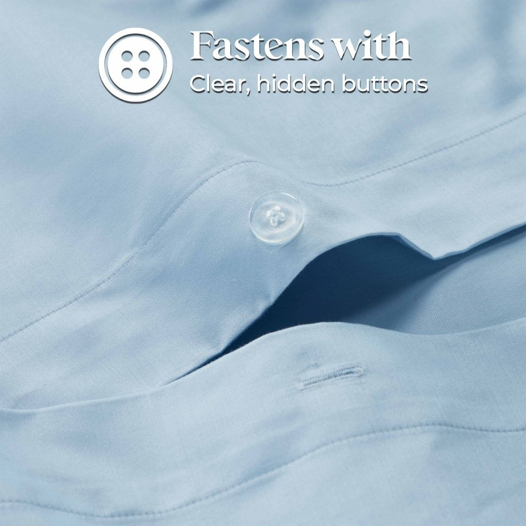 1200 Thread Count Egyptian Solid Cotton Duvet Cover Set - Omnigoodsstore