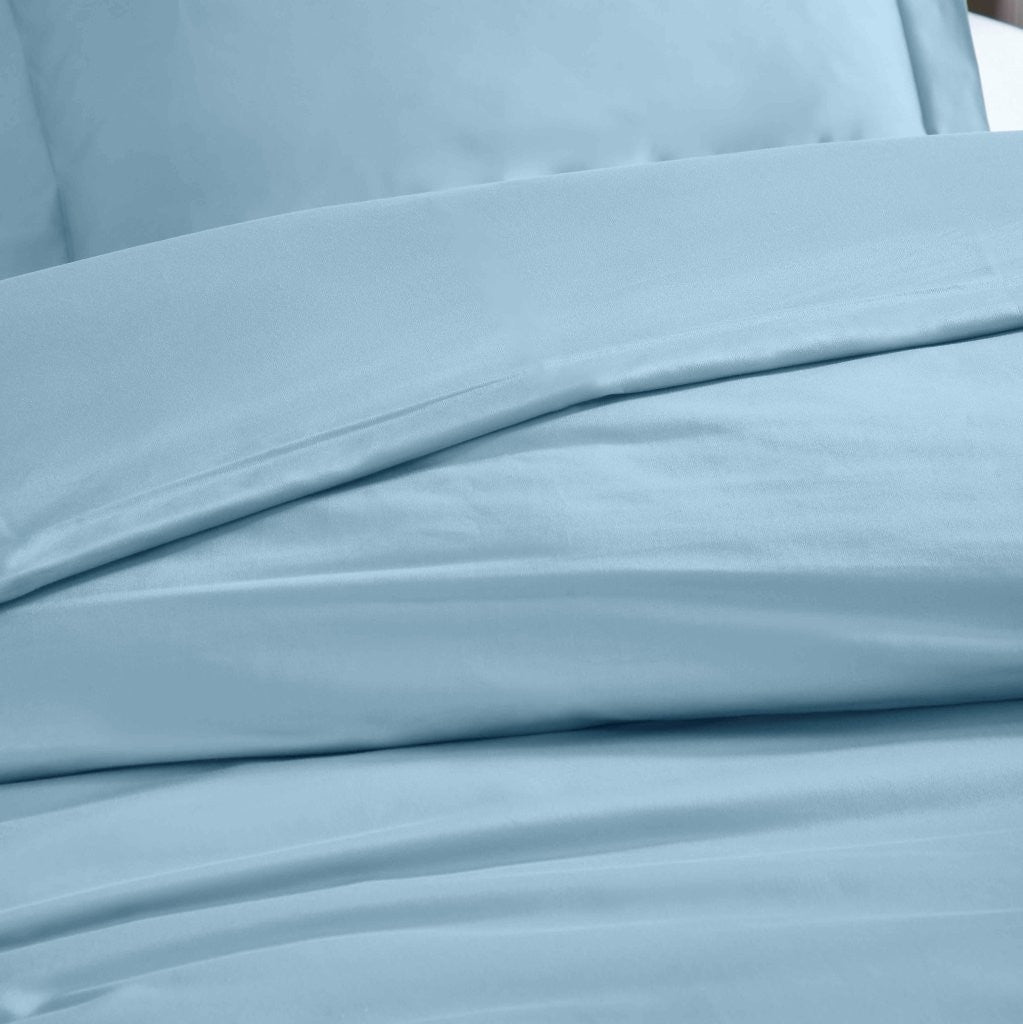 1200 Thread Count Egyptian Solid Cotton Duvet Cover Set - Omnigoodsstore