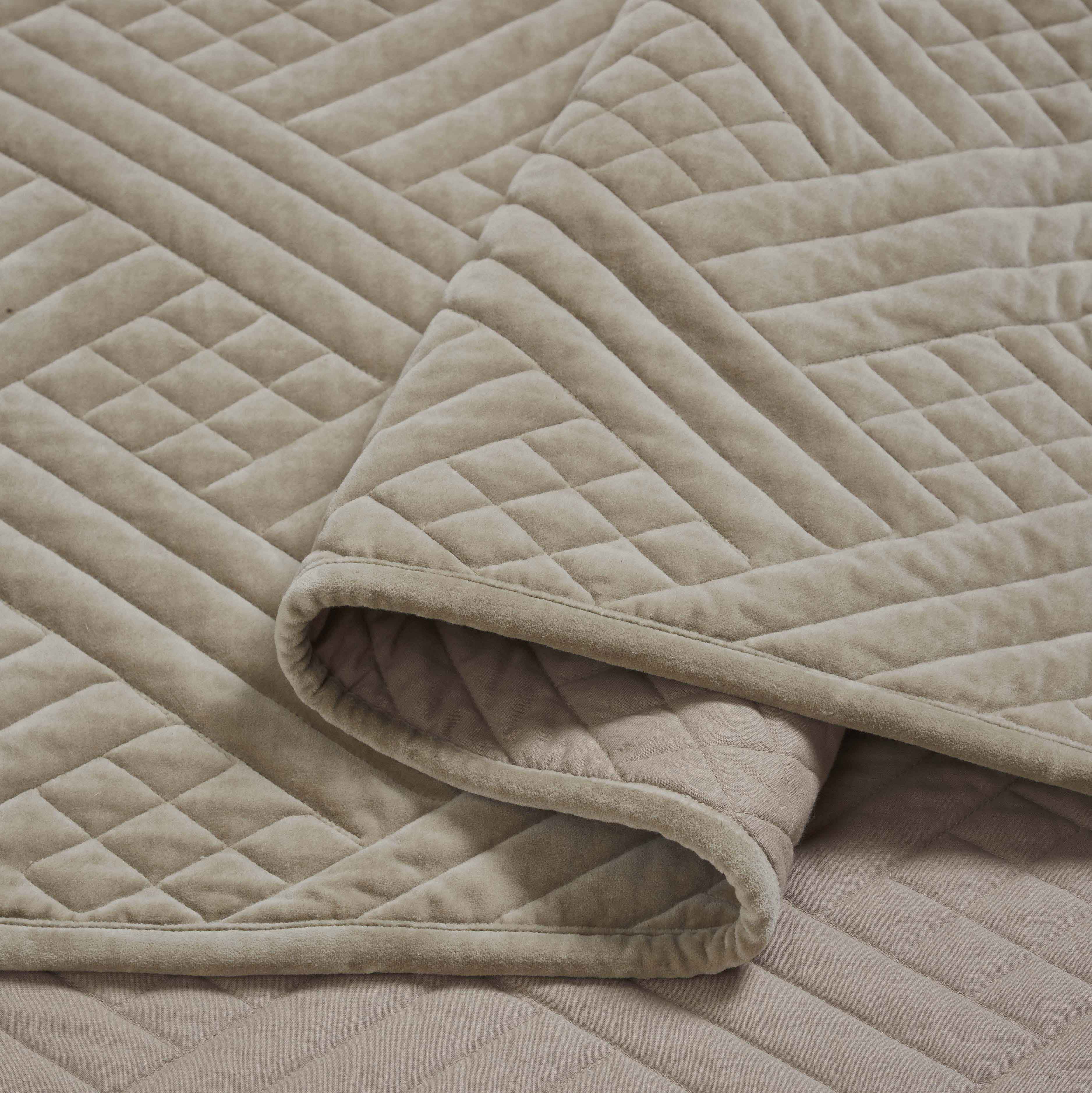 Karina Cotton Velvet Lightweight Quilt and Sham Set - Omnigoodsstore
