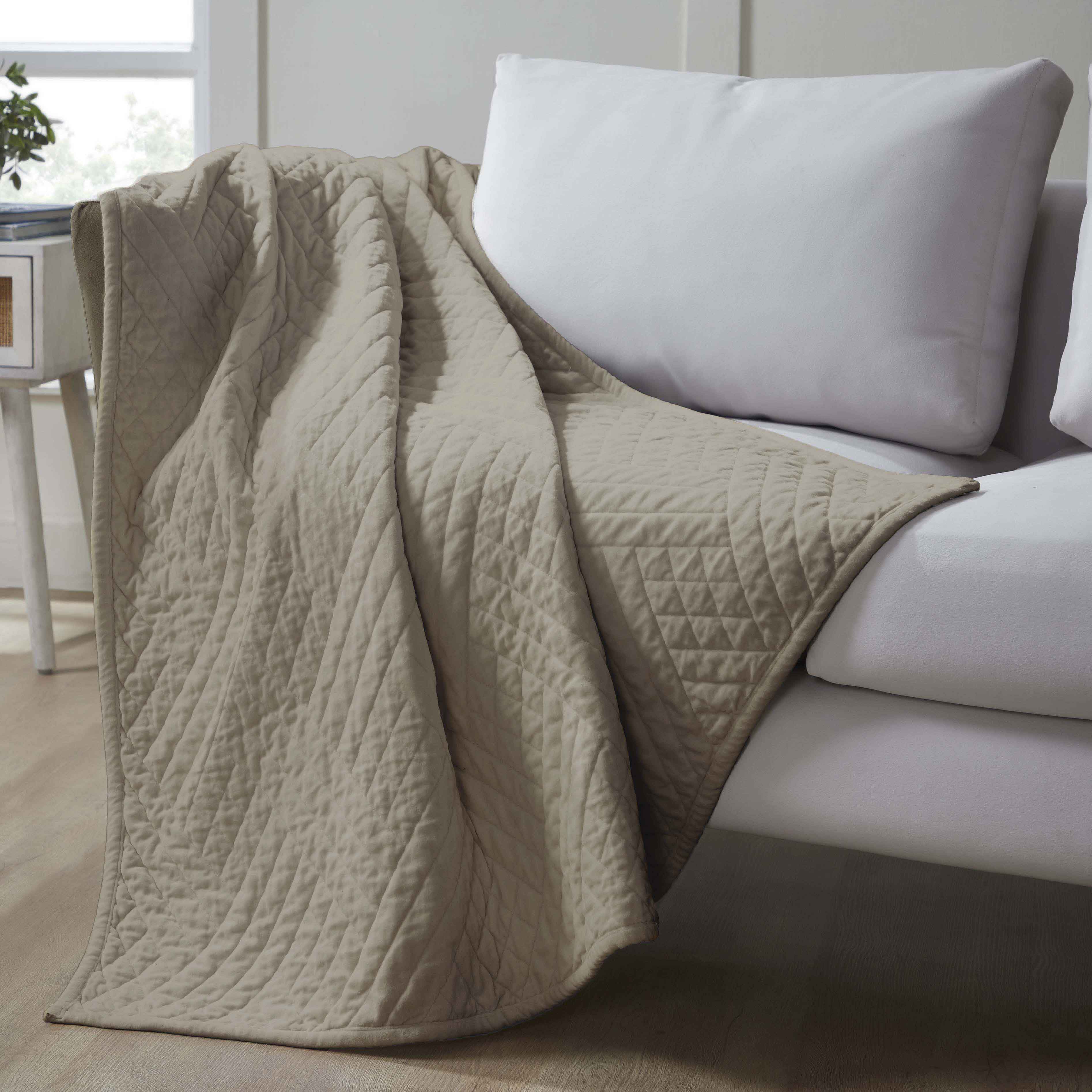 Karina Cotton Velvet Lightweight Quilt and Sham Set - Omnigoodsstore