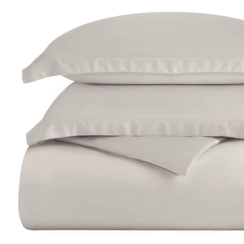 Egyptian Cotton 300 Thread Count Solid Duvet Cover Set - Omnigoodsstore