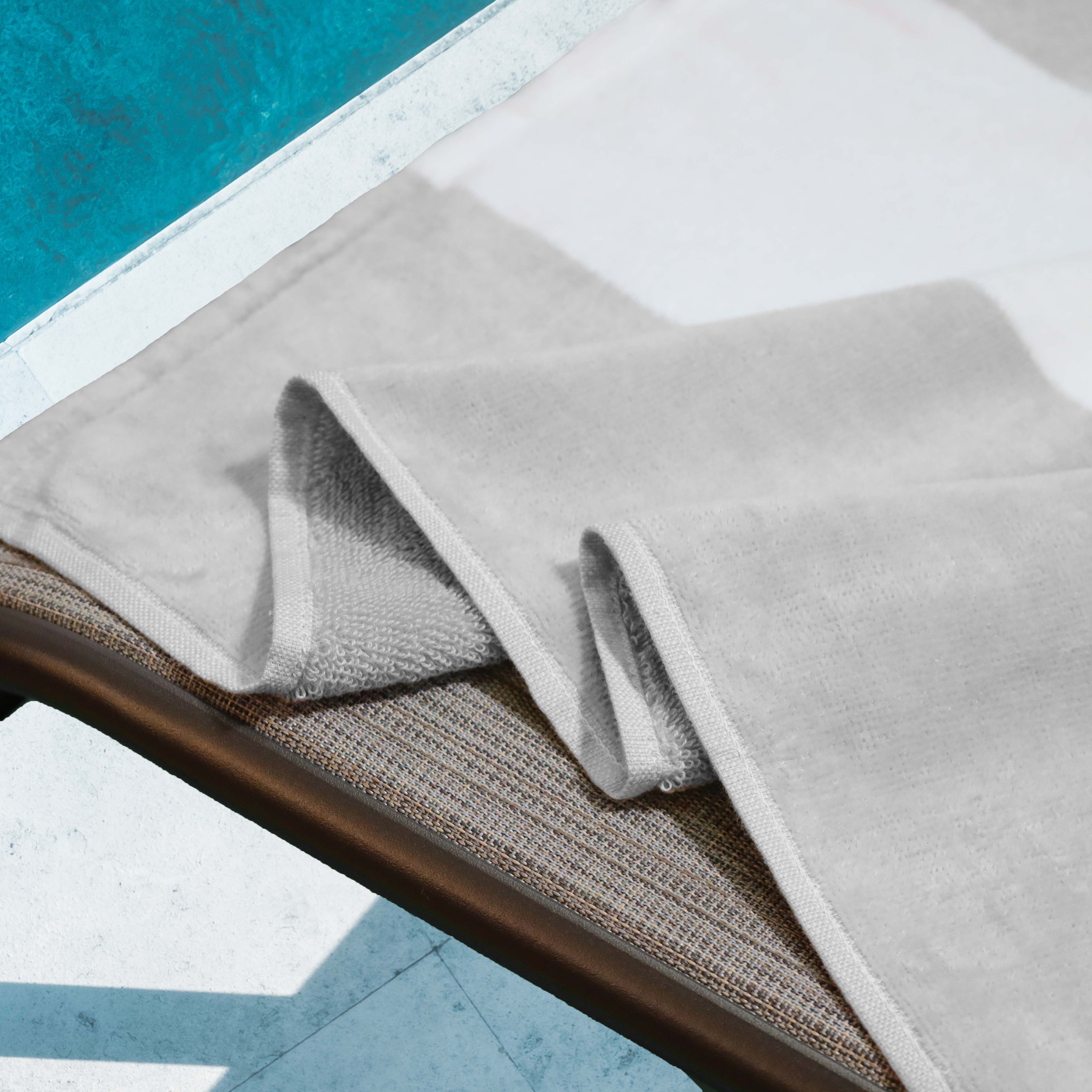 Cotton Standard Size Cabana Stripe Chaise Lounge Chair Cover - Omnigoodsstore