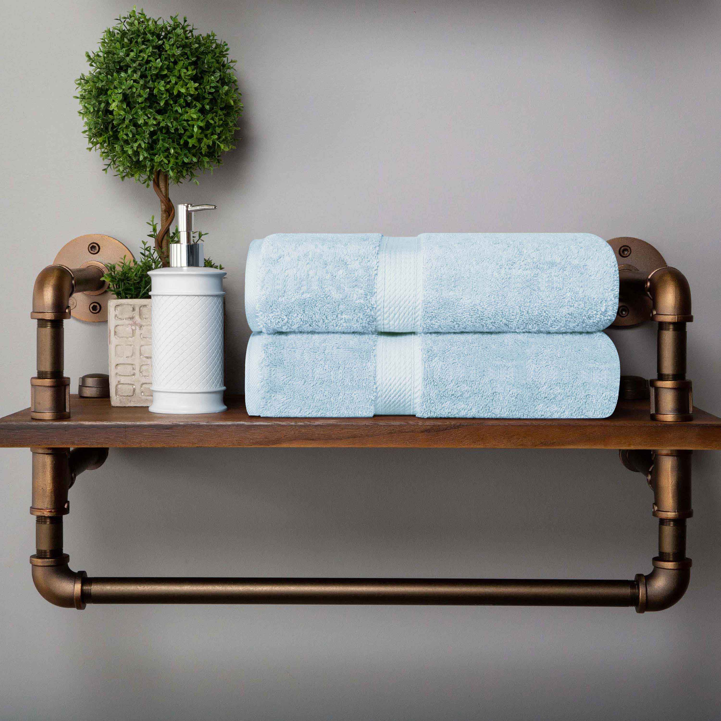 Madison Egyptian Cotton Pile 2 Piece Bath Towel Set - Omnigoodsstore