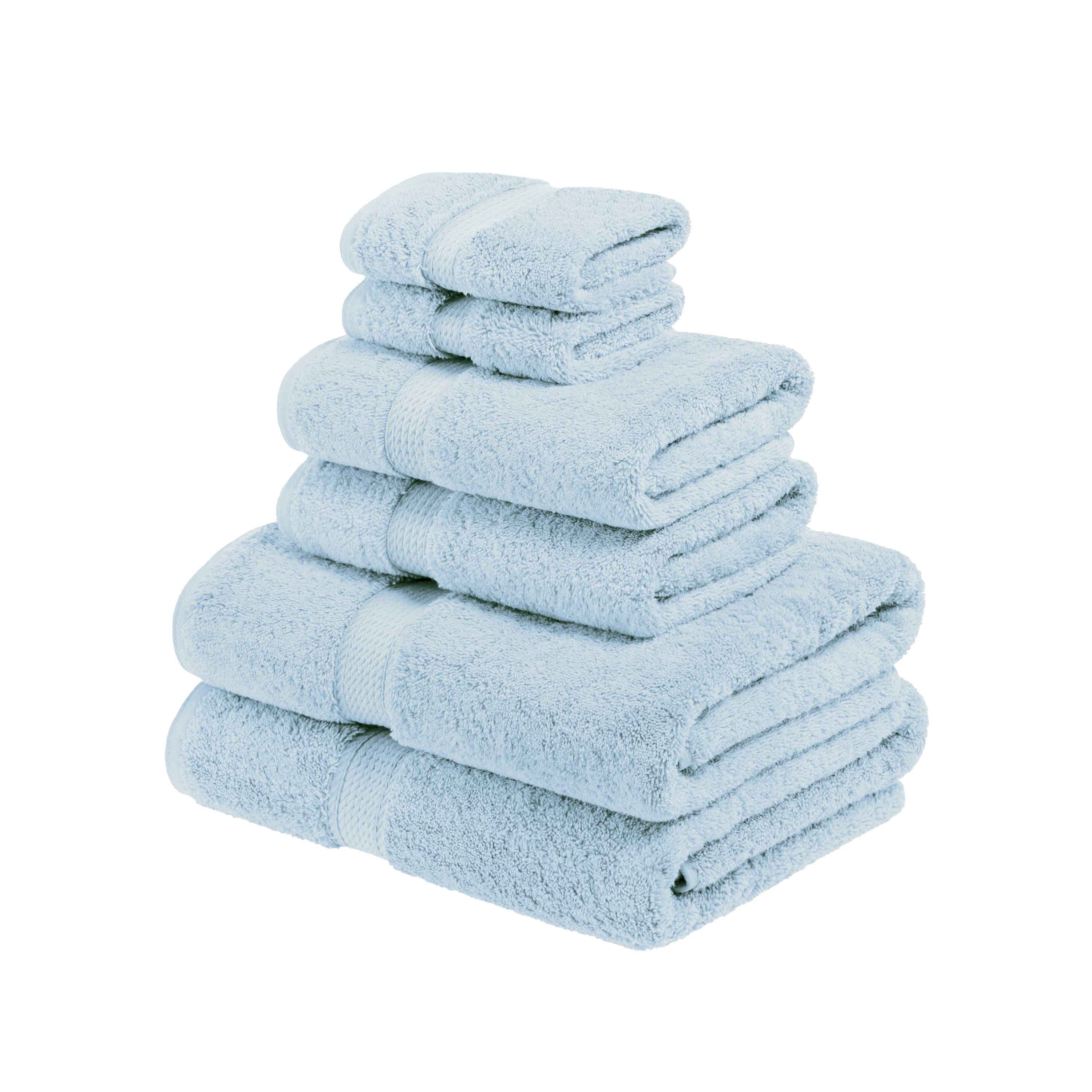 Egyptian Cotton Pile Plush Heavyweight Luxury Soft 6-Piece Towel Set - Omnigoodsstore
