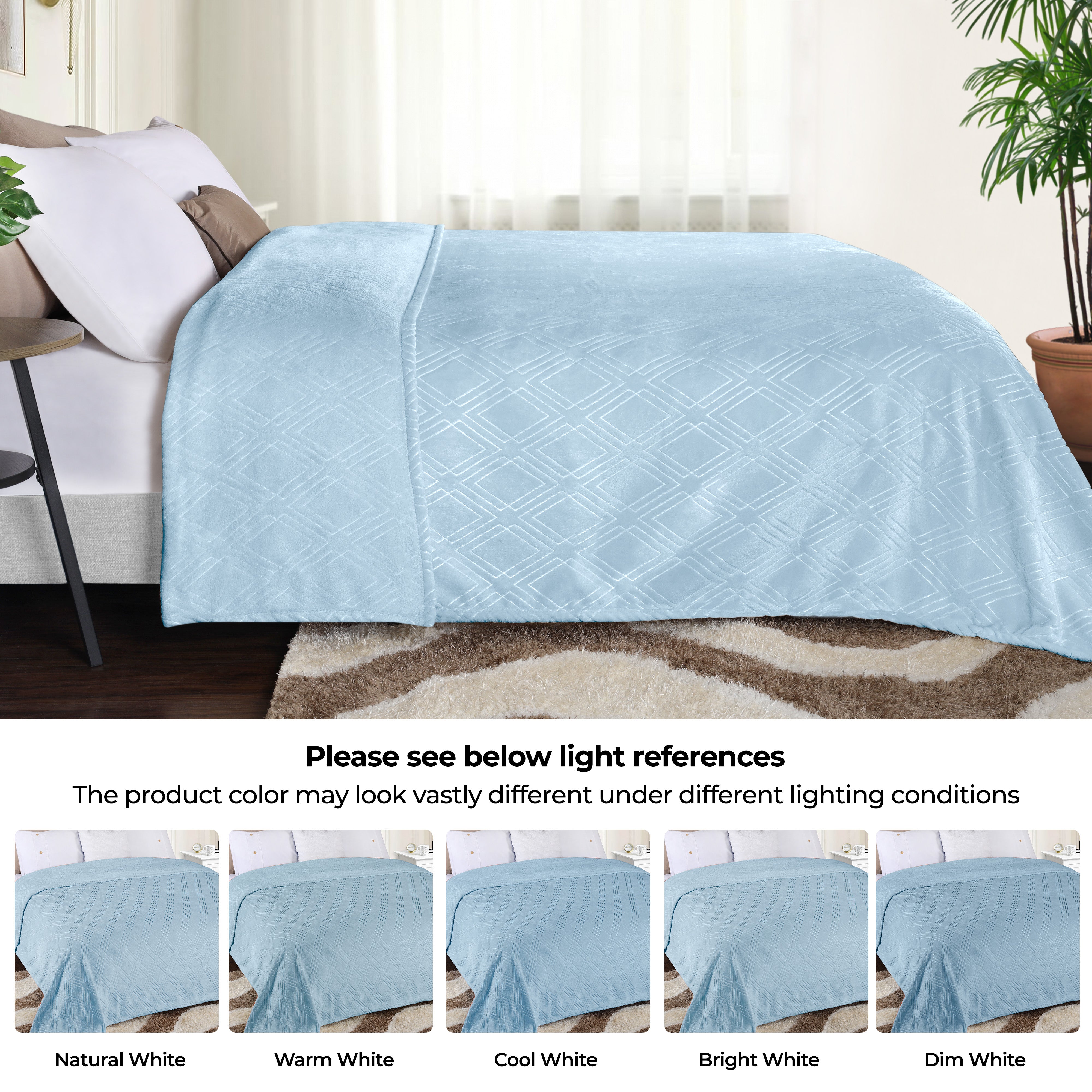 Alaska Diamond Plush Fleece Ultra-Soft Blanket - Omnigoodsstore