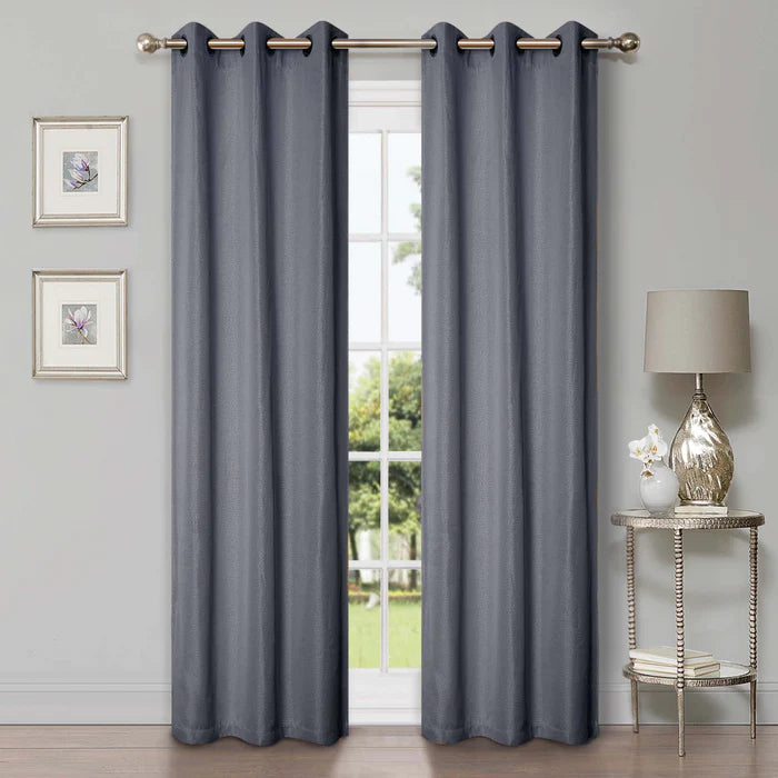 Linen Washable Room Darkening Blackout Curtain Panel Set - Omnigoodsstore