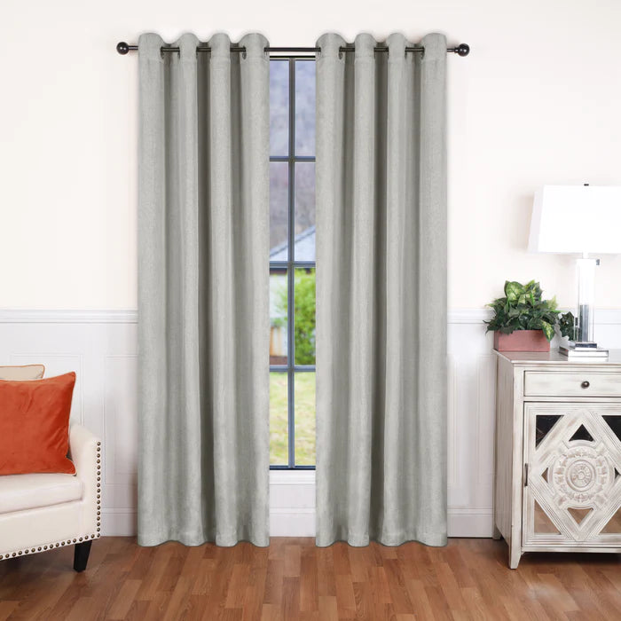 Linen Washable Room Darkening Blackout Curtain Panel Set - Omnigoodsstore