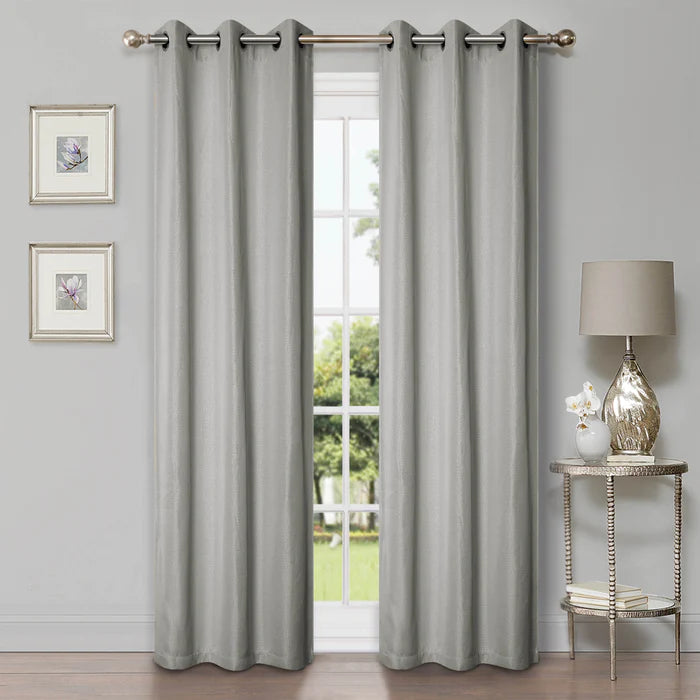 Linen Washable Room Darkening Blackout Curtain Panel Set - Omnigoodsstore