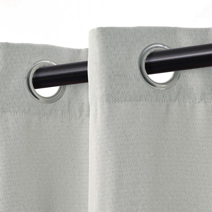Linen Washable Room Darkening Blackout Curtain Panel Set - Omnigoodsstore