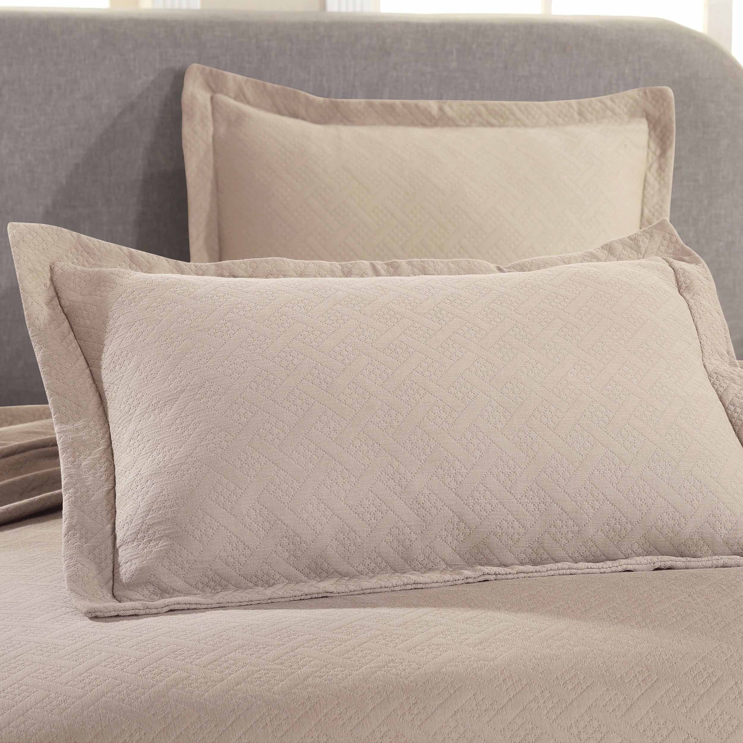 Basket Weave Matelasse Cotton Bedspread Set - Omnigoodsstore