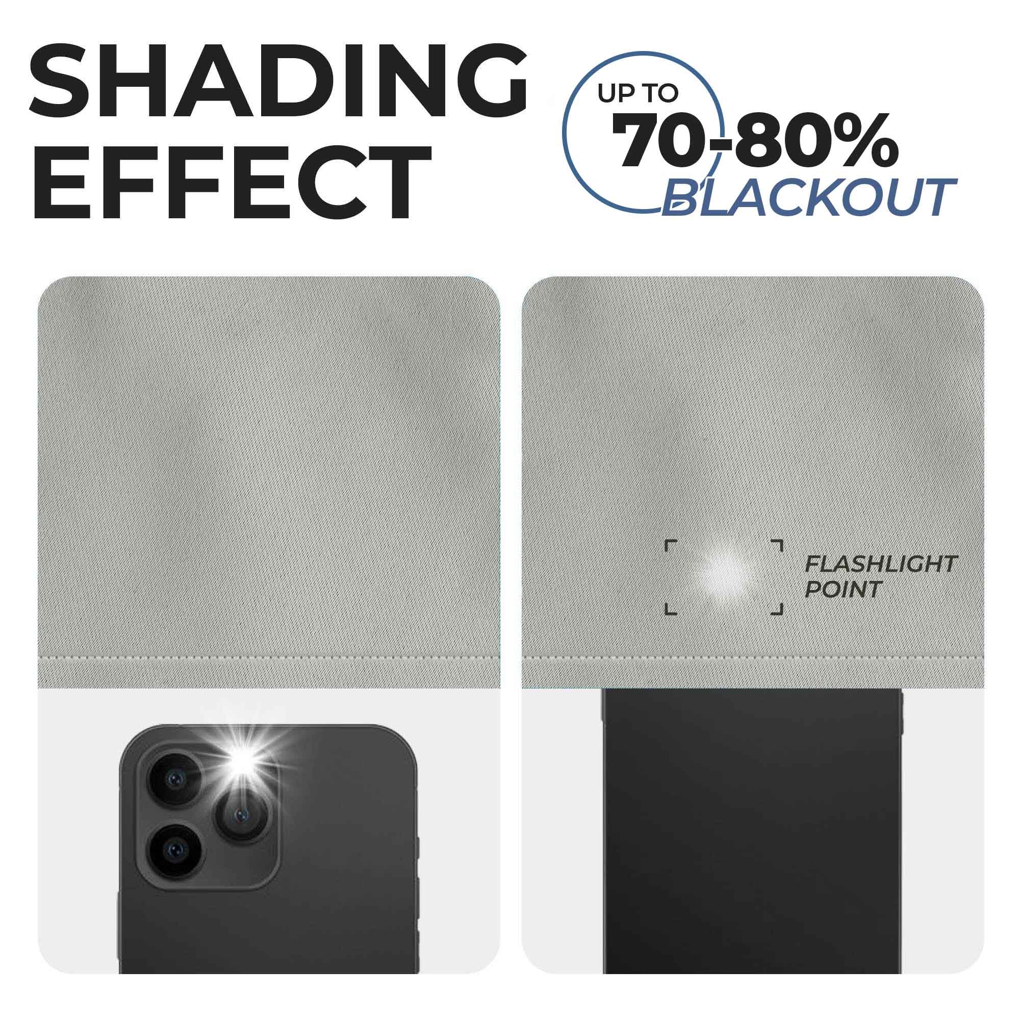 Linen Washable Room Darkening Blackout Curtain Panel Set - Omnigoodsstore