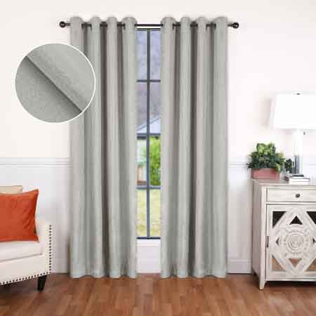 Linen Washable Room Darkening Blackout Curtain Panel Set - Omnigoodsstore