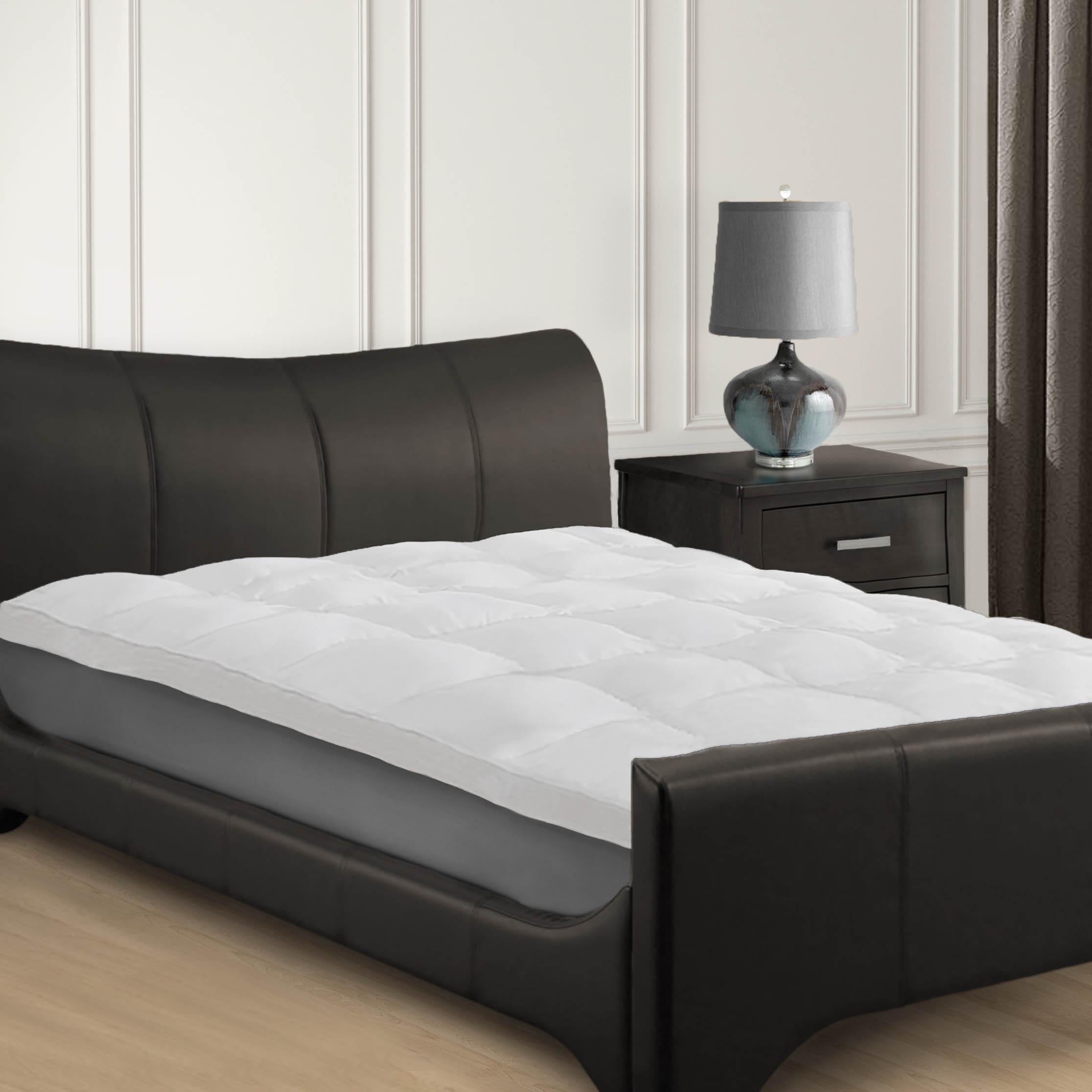 Hypoallergenic Down Alternative 2 Inch Deep Mattress Topper Cover - Omnigoodsstore