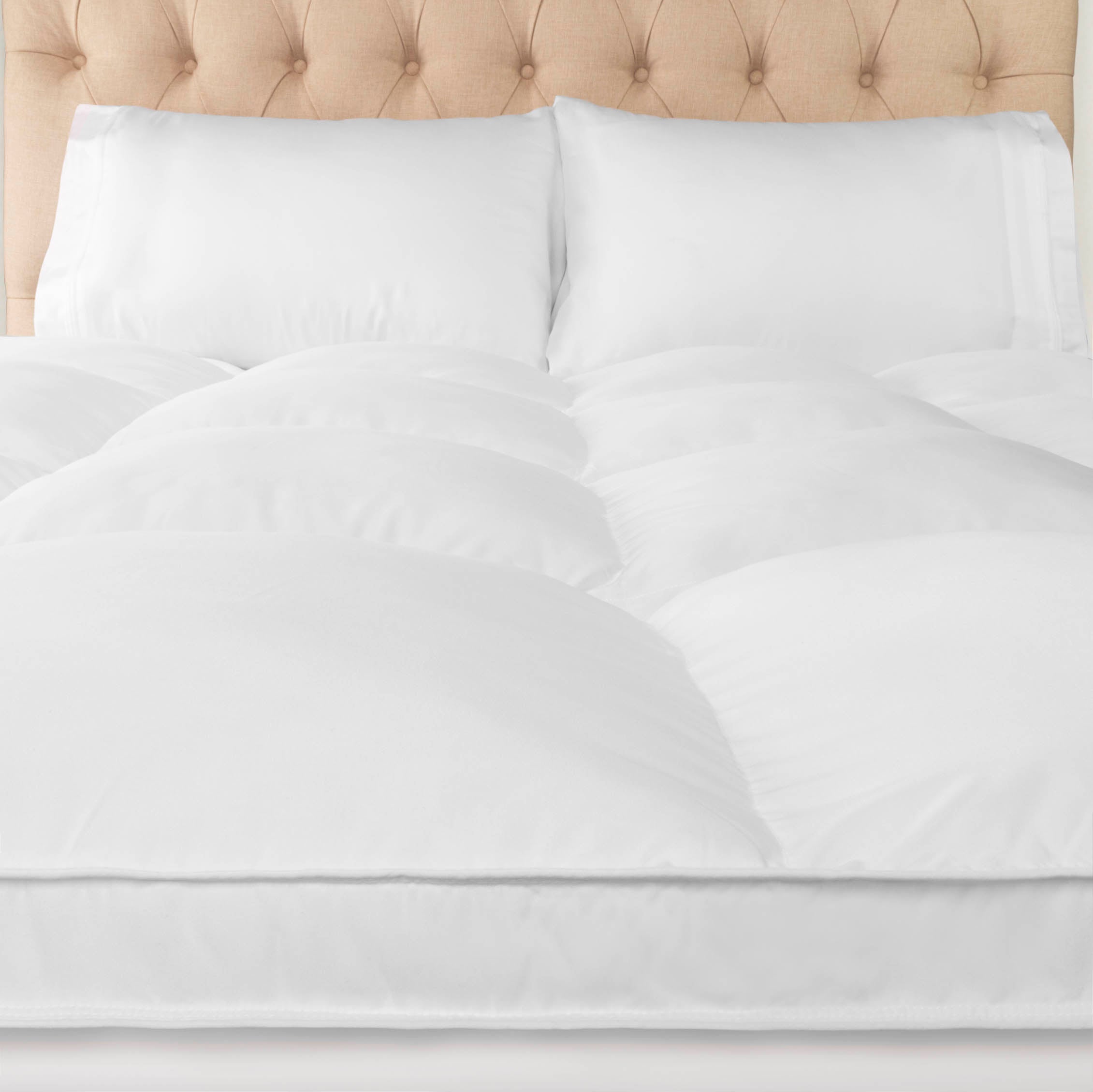 Hypoallergenic Down Alternative 2 Inch Deep Mattress Topper Cover - Omnigoodsstore