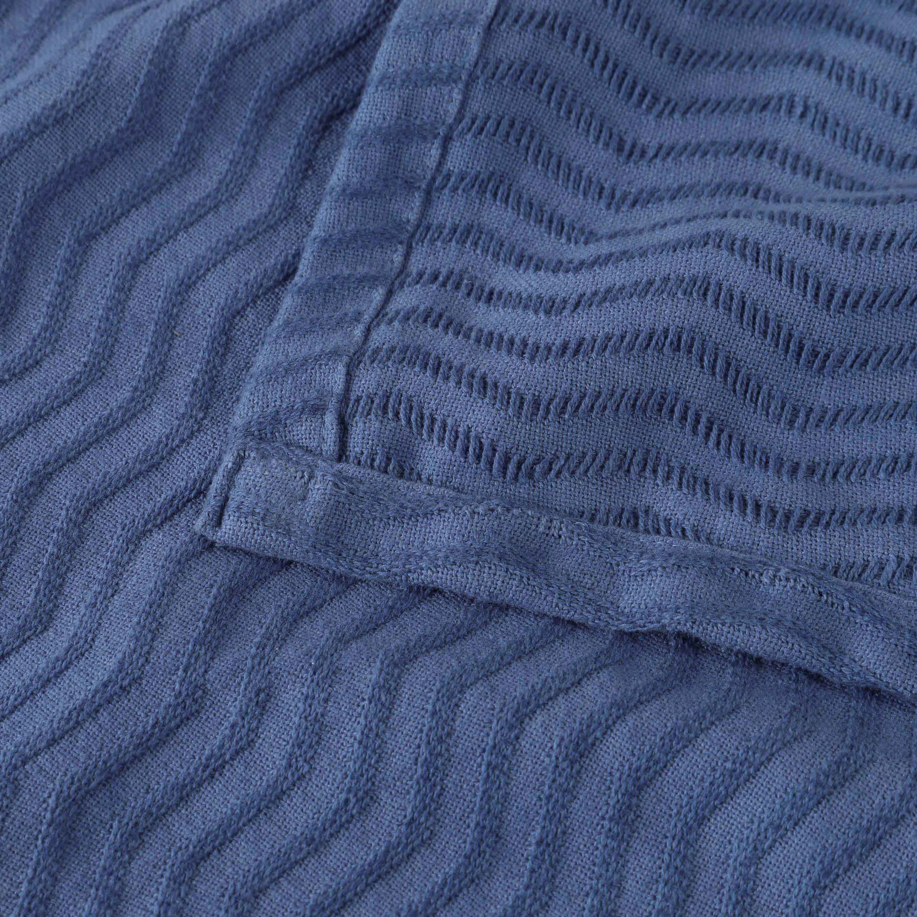 Jena Cotton Textured Chevron Lightweight Woven Blanket - Omnigoodsstore
