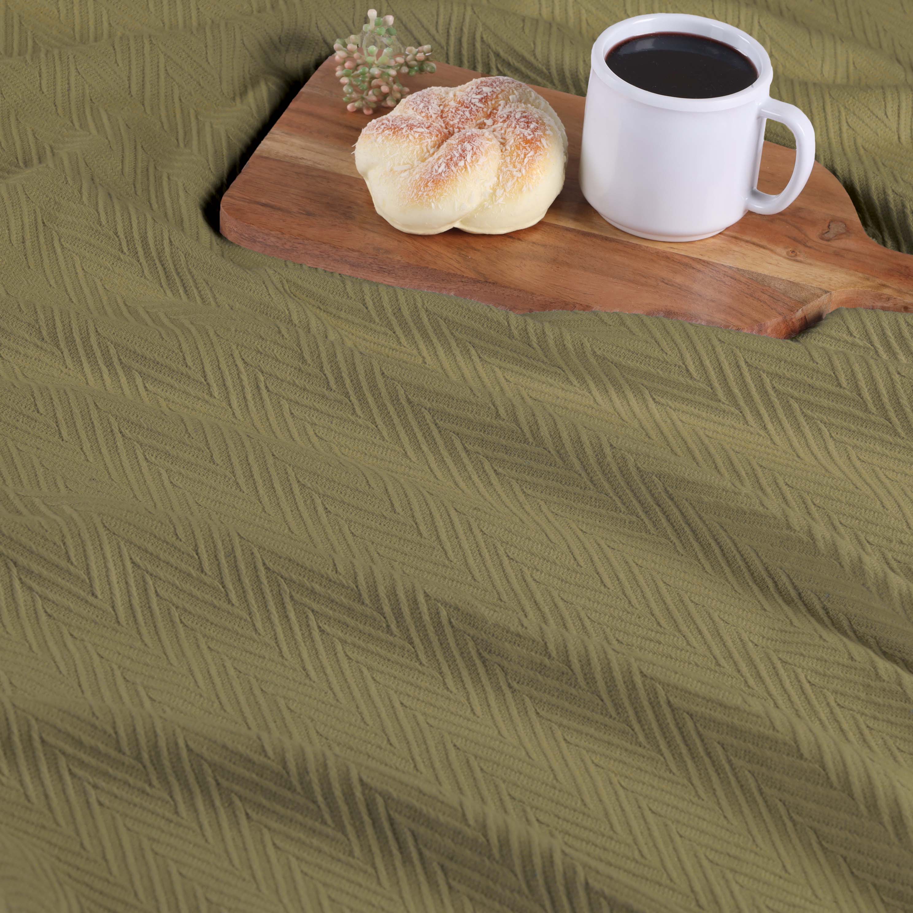 All-Season Chevron Cotton Bed Blanket & Sofa Throw - Omnigoodsstore