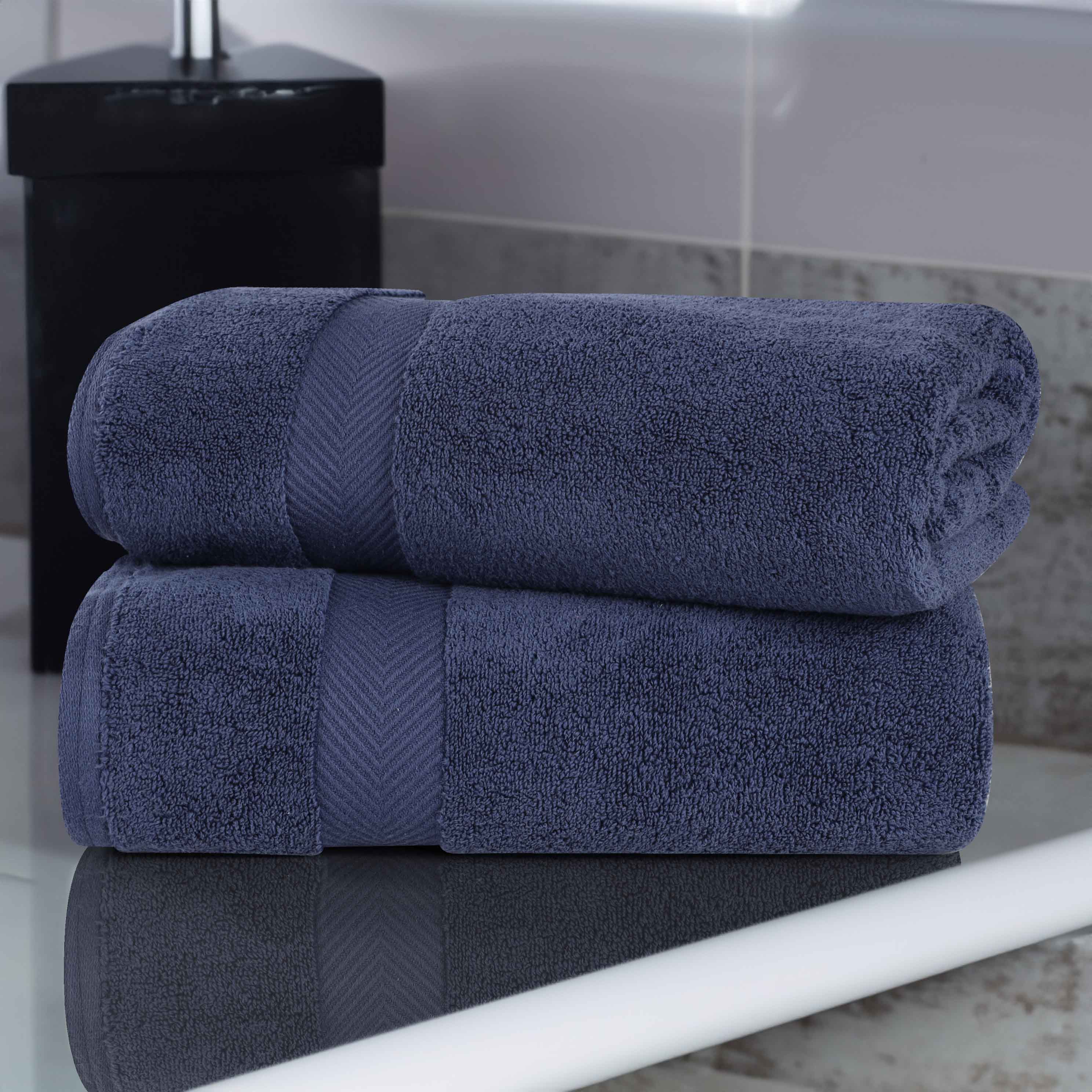 Cotton Zero Twist 2 Piece Bath Sheet Towel Set - Omnigoodsstore
